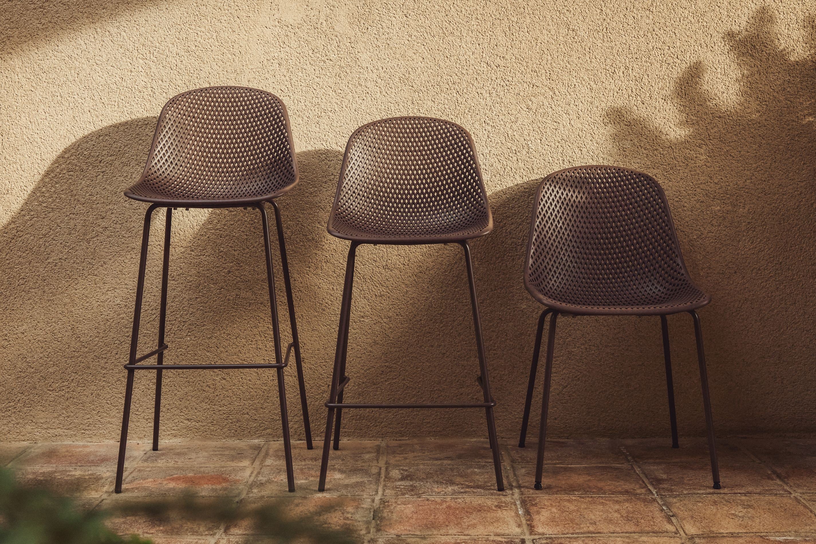 Gartenhocker QUINBY braun