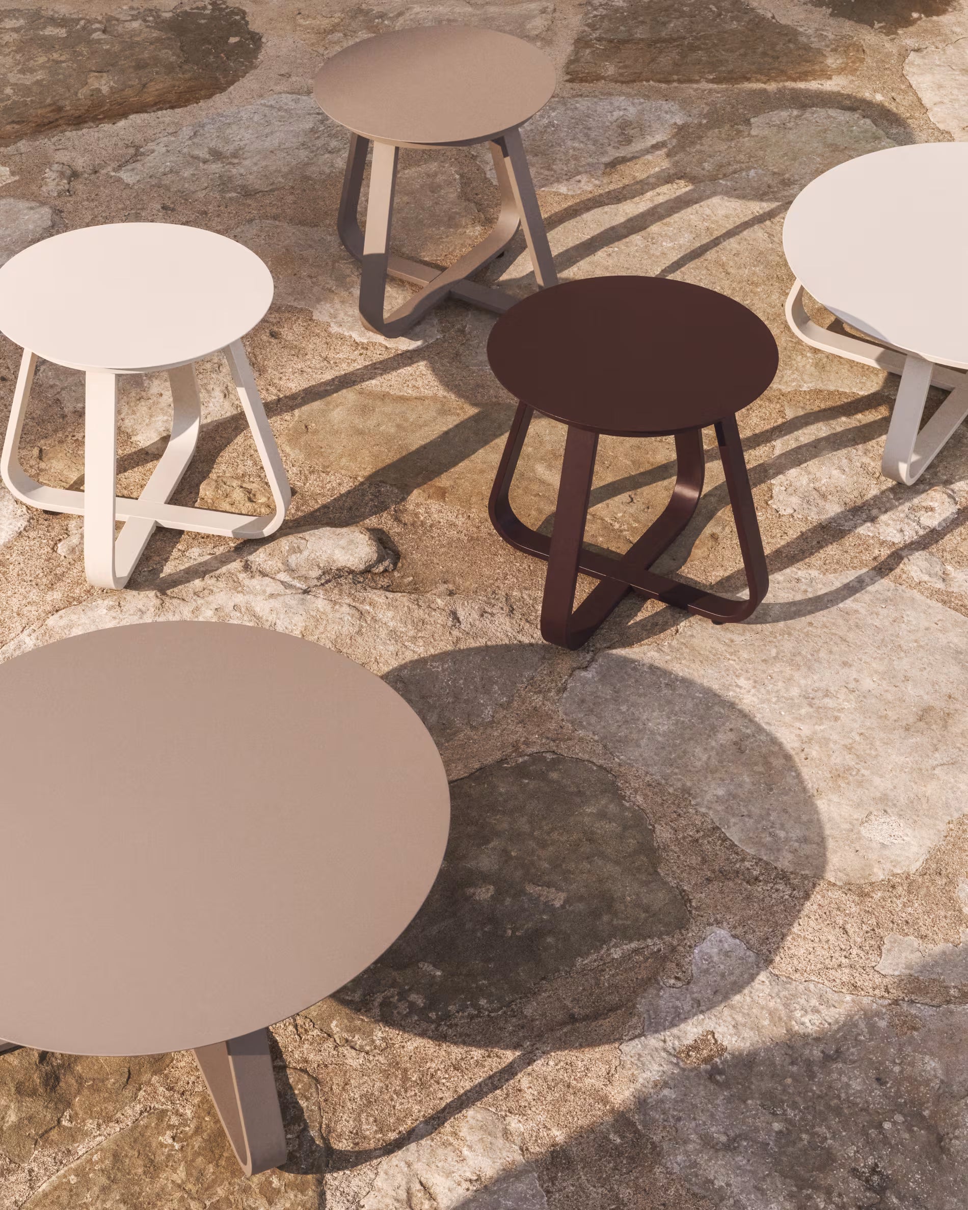 Gartenkaffee-Tisch TAMARIS taupe
