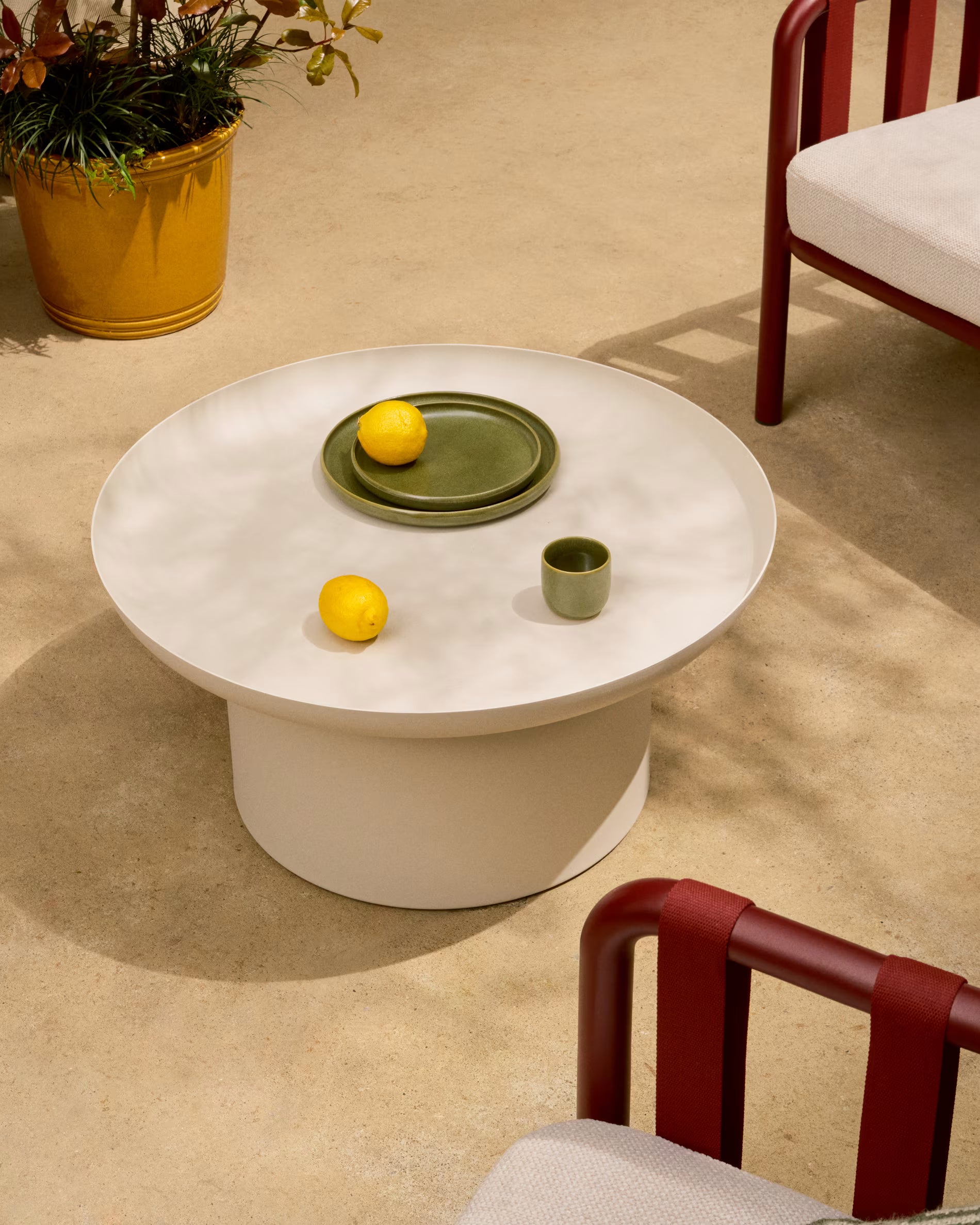 Gartenkaffee Tisch ARCOLA ecru