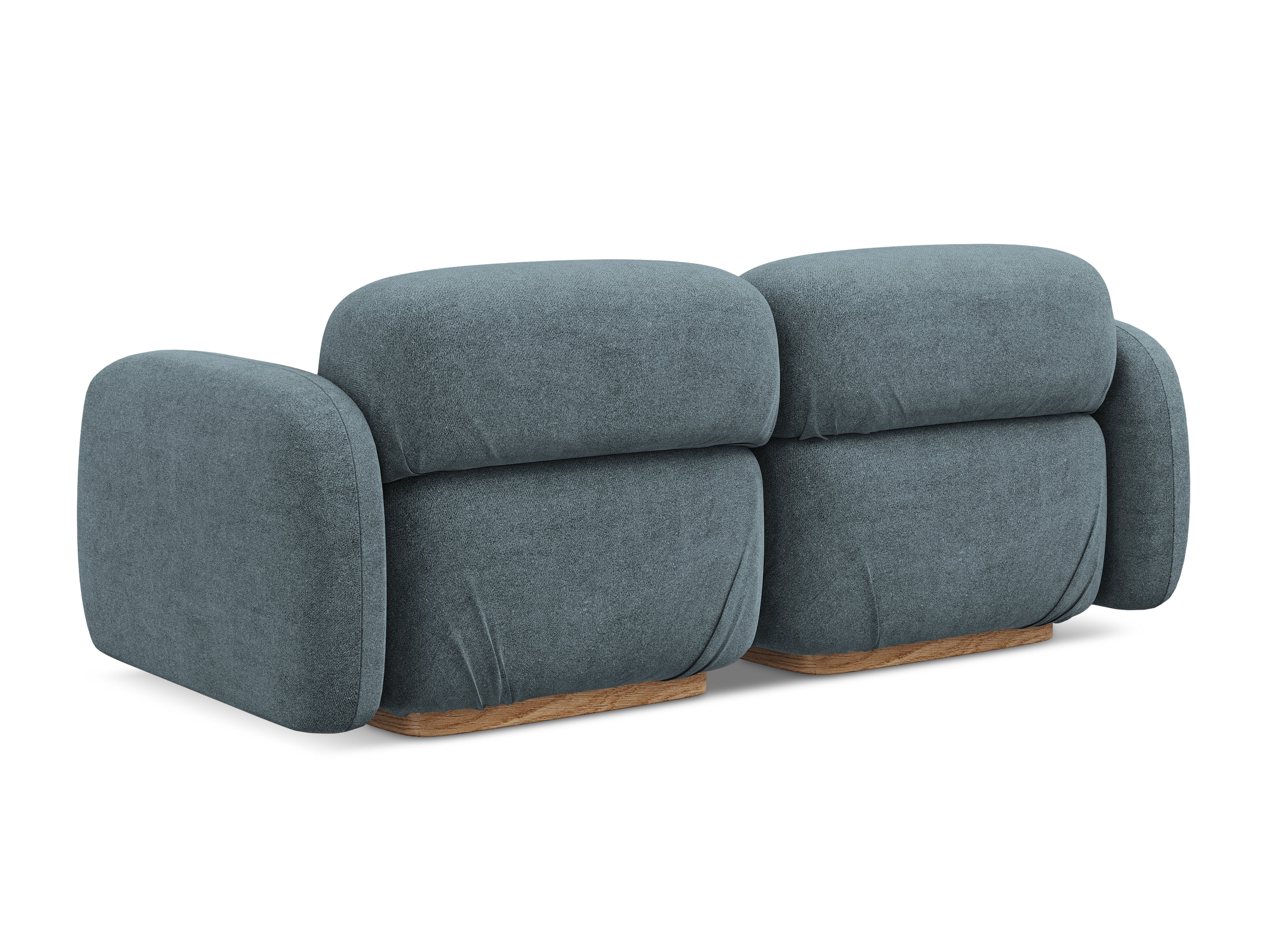 AILANI 3-Seater Modular Sofa in Denim Blue Boucle