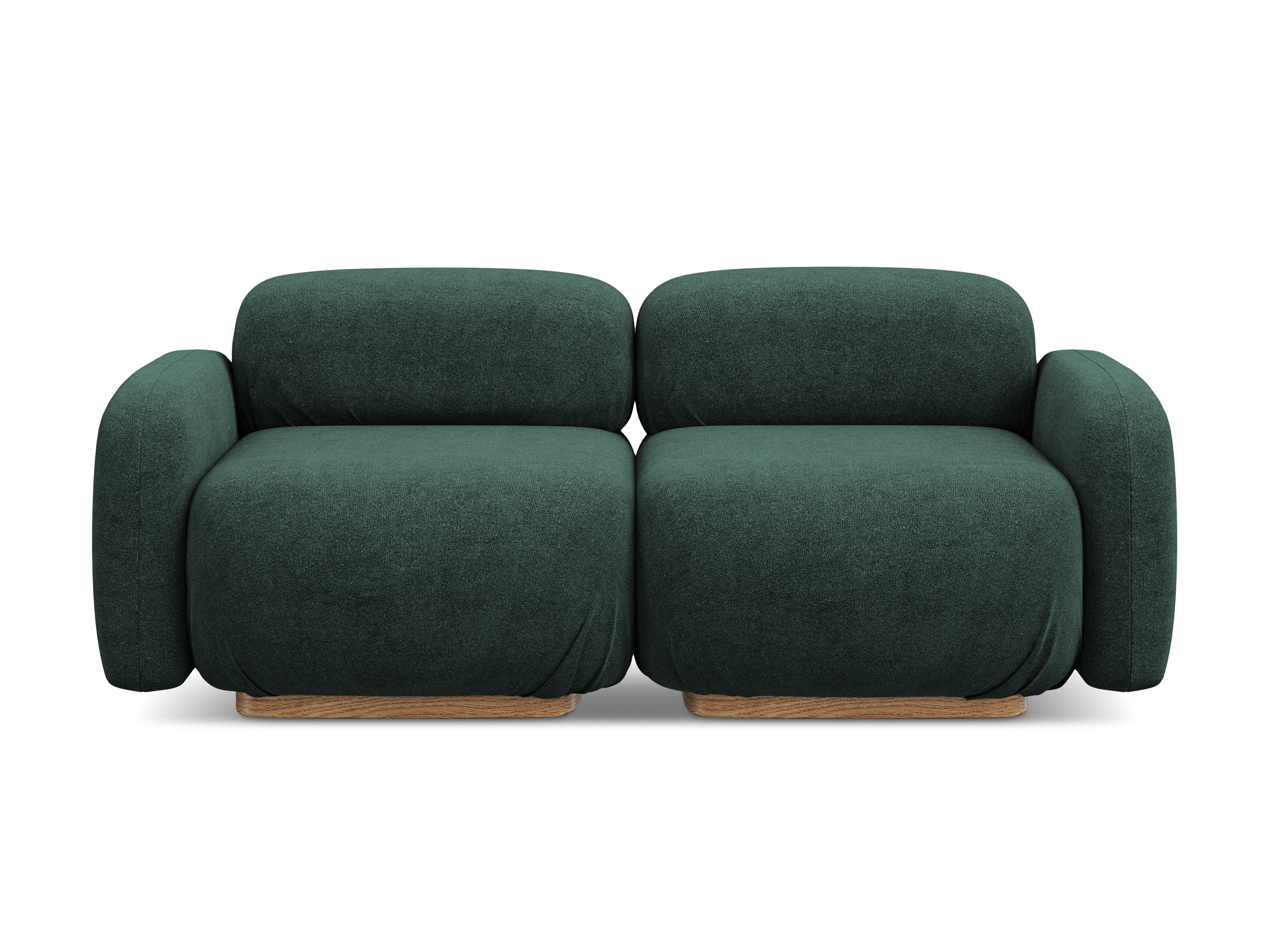 AILANI 3-Seater Modular Sofa in Bottle Green Boucle