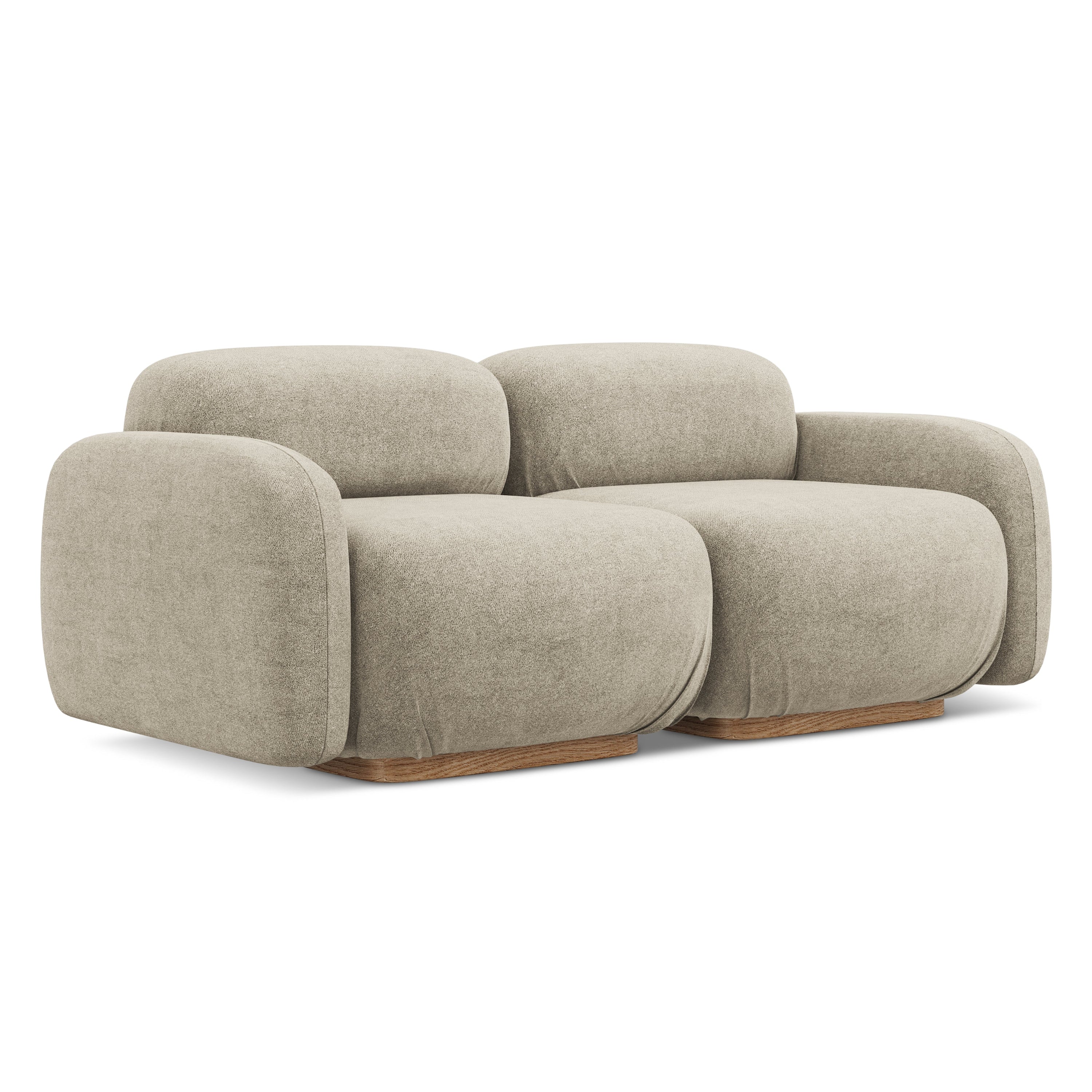 Modulares 3-Sitzer-Sofa AILANI beige Boucle
