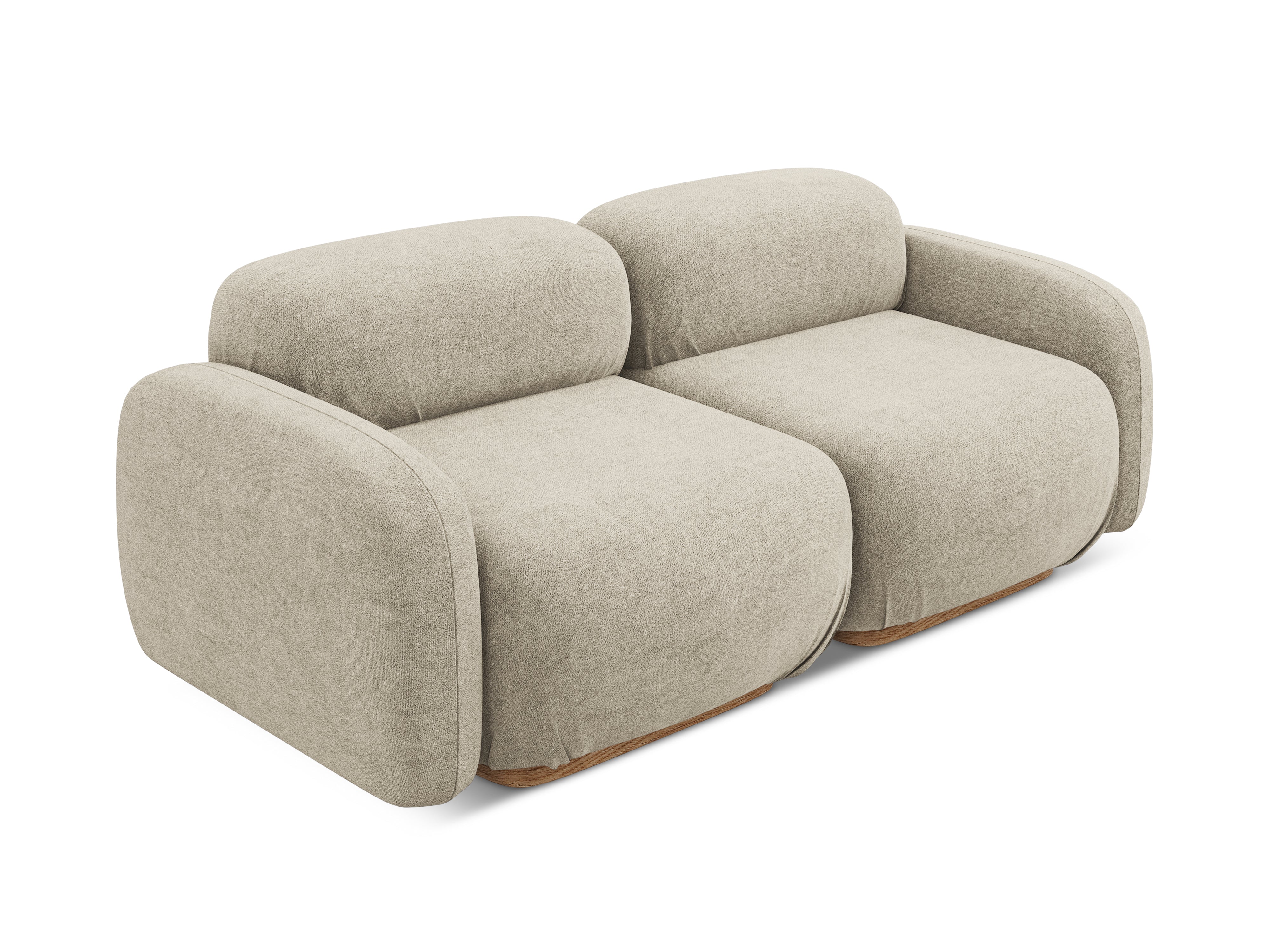 Modulares 3-Sitzer-Sofa AILANI beige Boucle