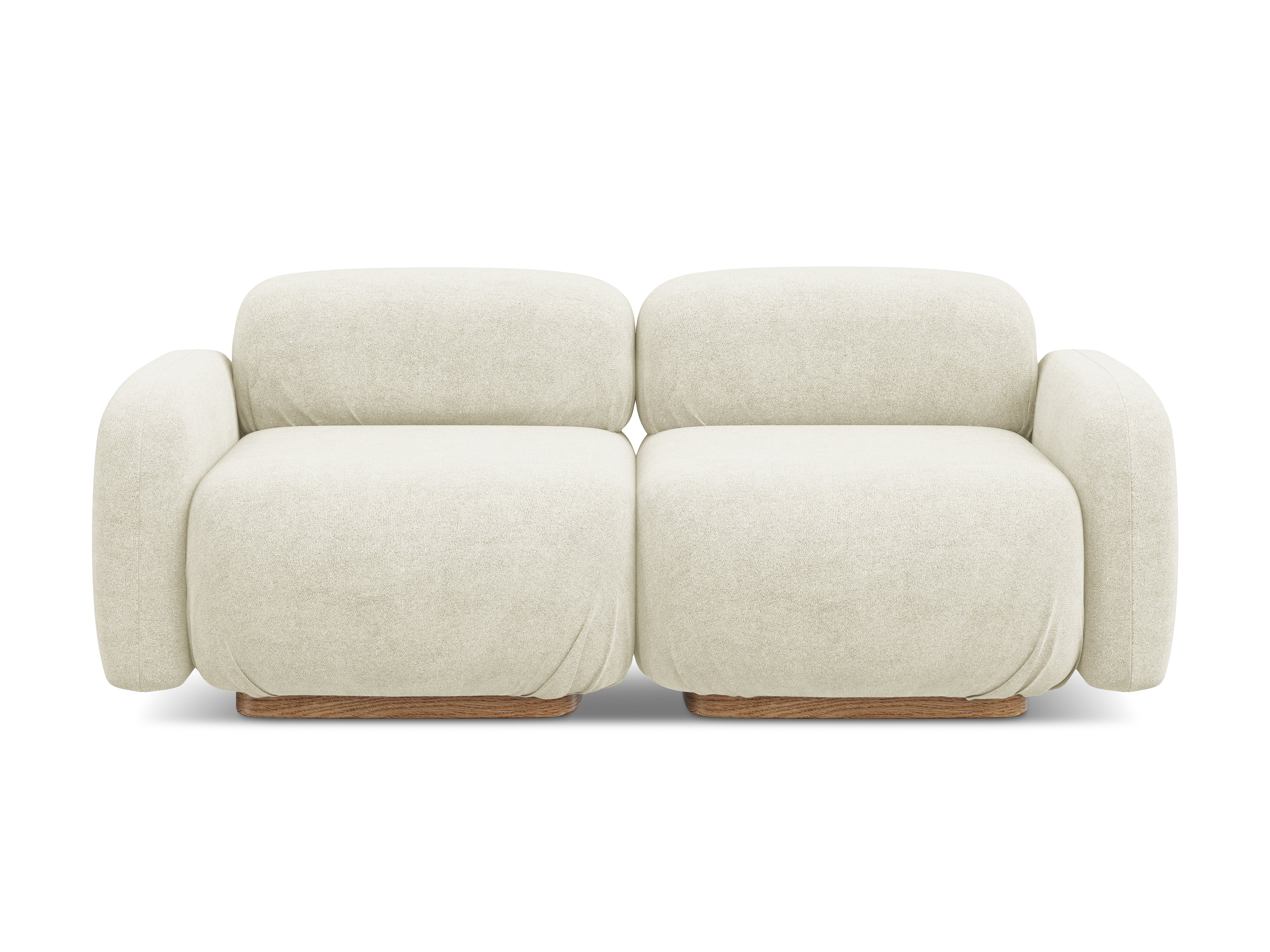 Modulares 3-Sitzer Sofa AILANI ecru Boucle