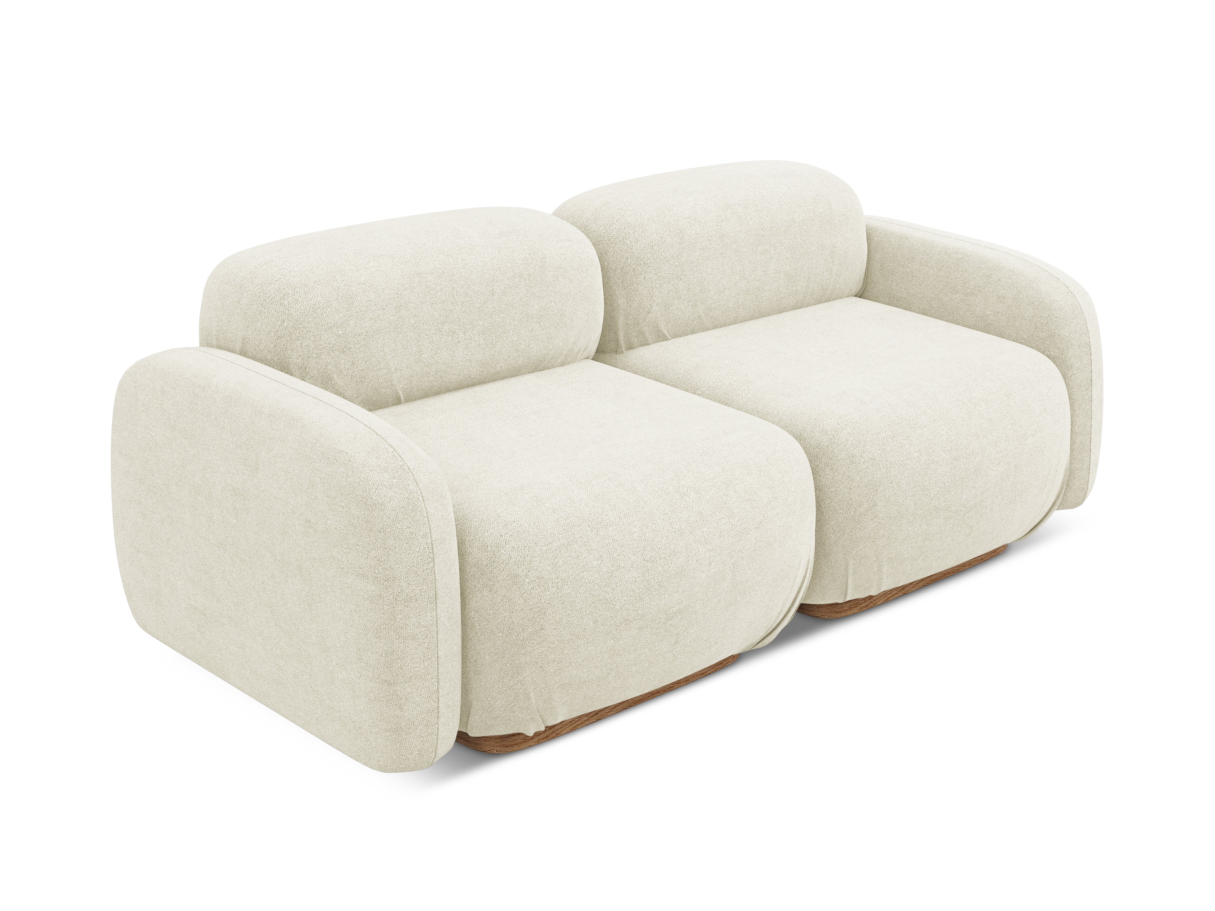 Modulares 3-Sitzer Sofa AILANI ecru Boucle