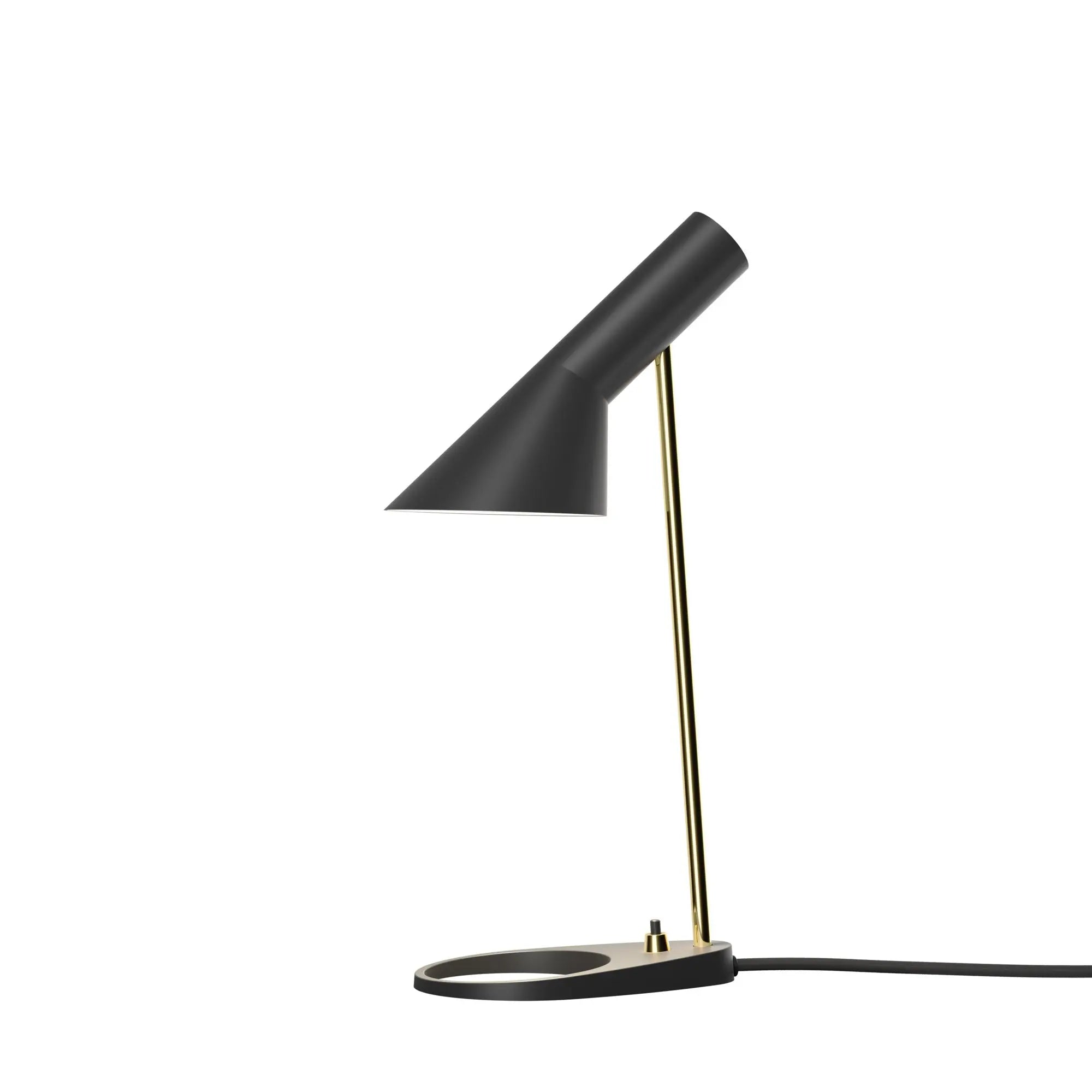 Lampa stołowa AJ MINI czarny z mosiężnym – Louis Poulsen