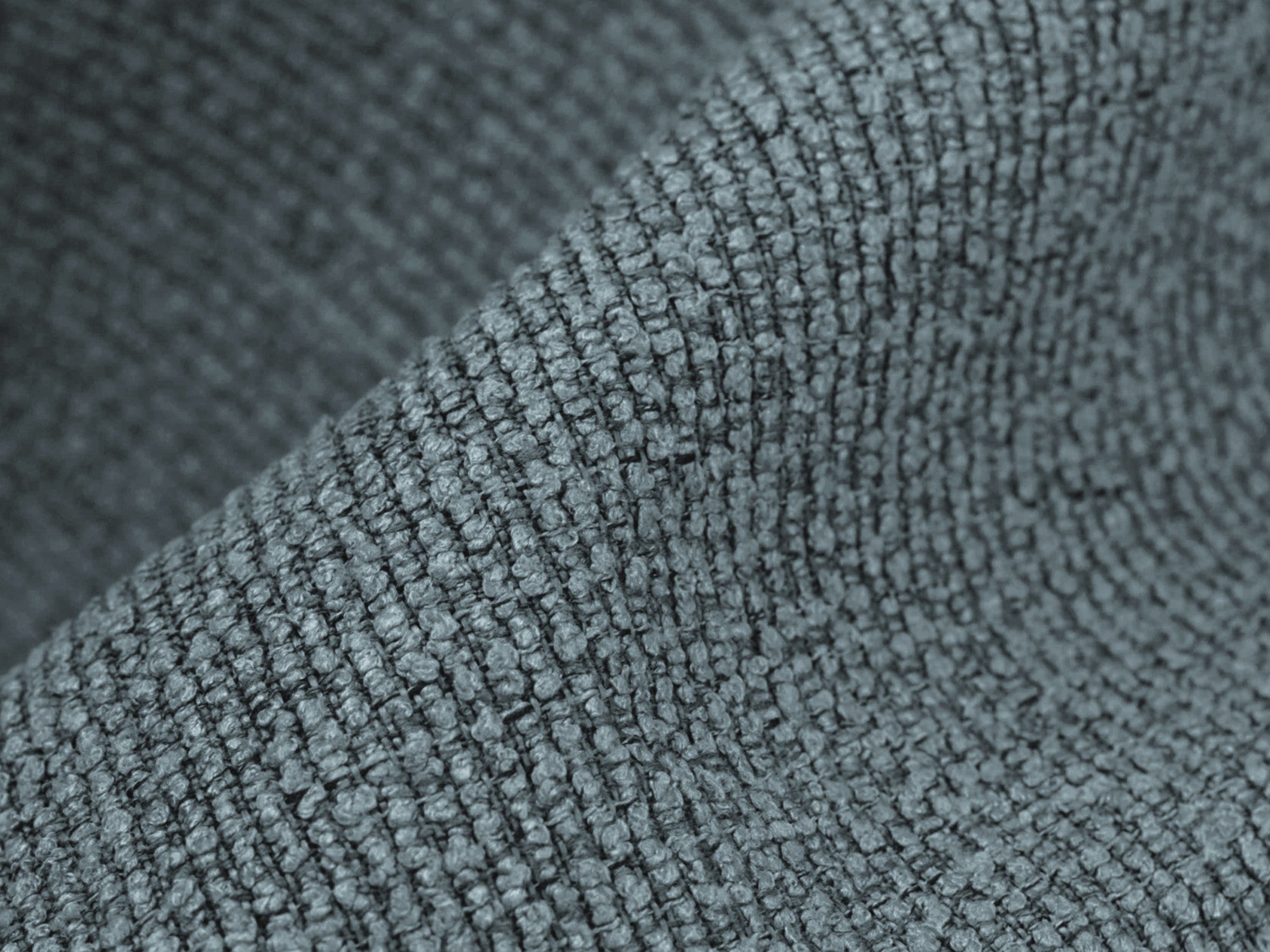 Armchair / module ALOHA denim blue boucle