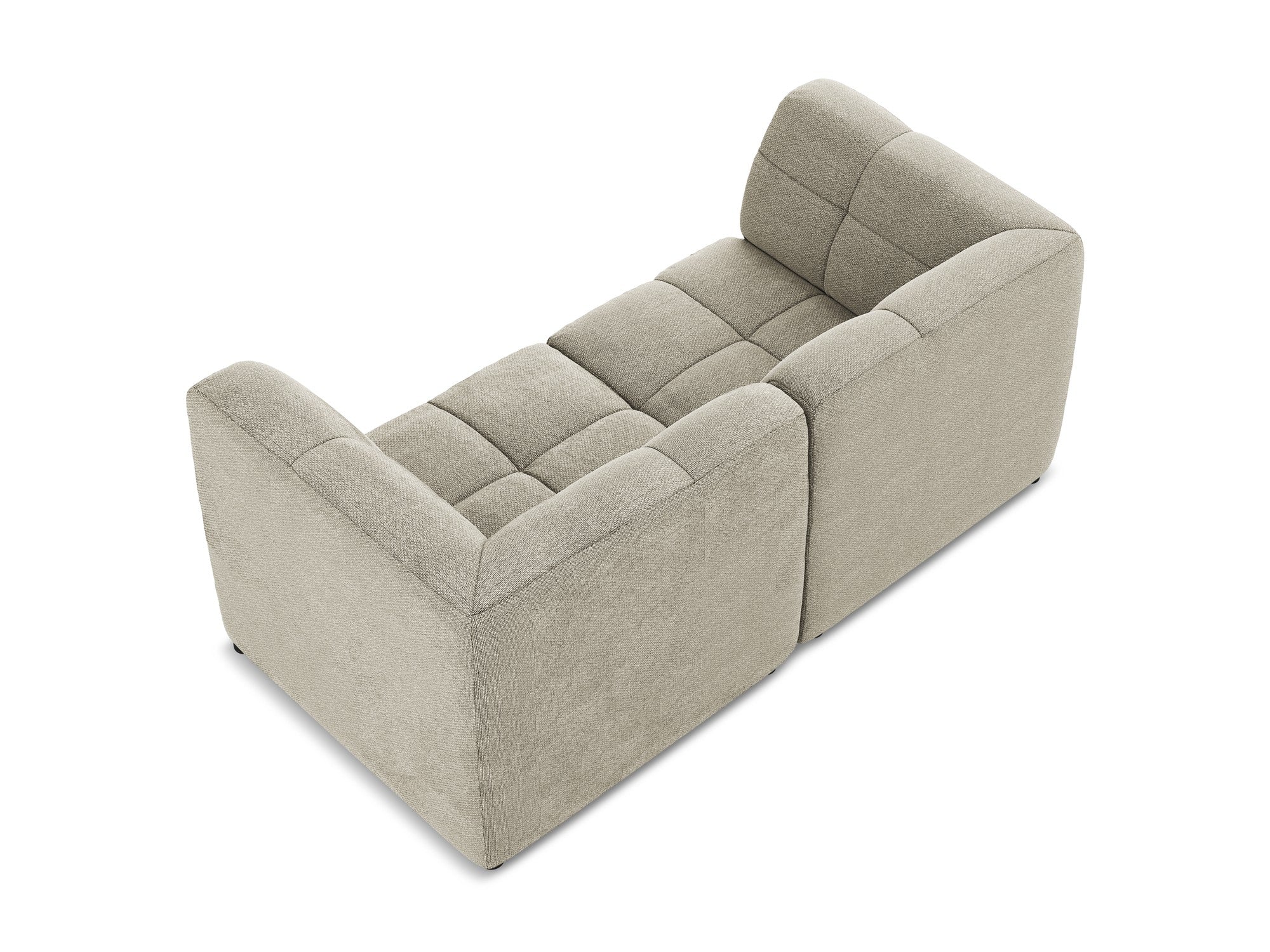 Modulares 2-Sitzer Sofa ALOHA taupe Boucle