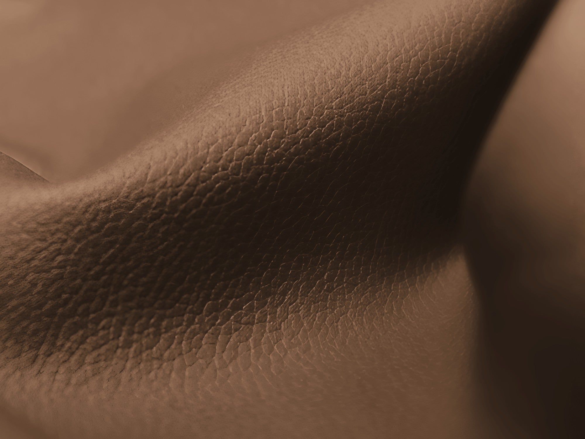 Modulares 3-Sitzer Sofa ALOHA aus schokoladenbraunem Kunstleder