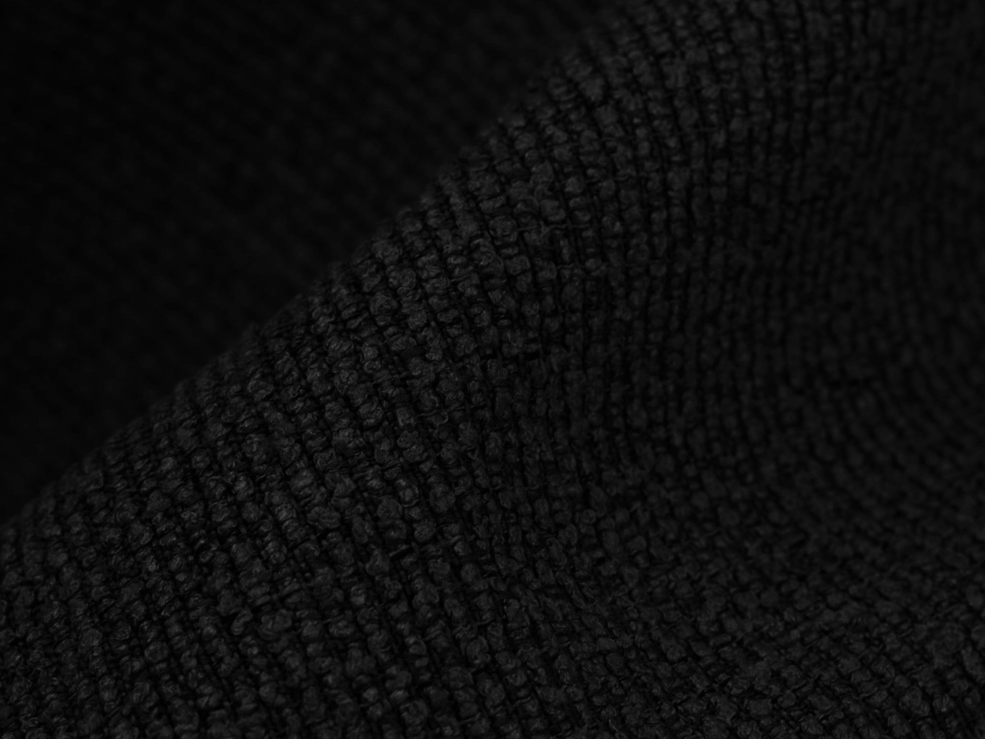 Modulares 3-Sitzer Sofa ALOHA schwarzes Boucle