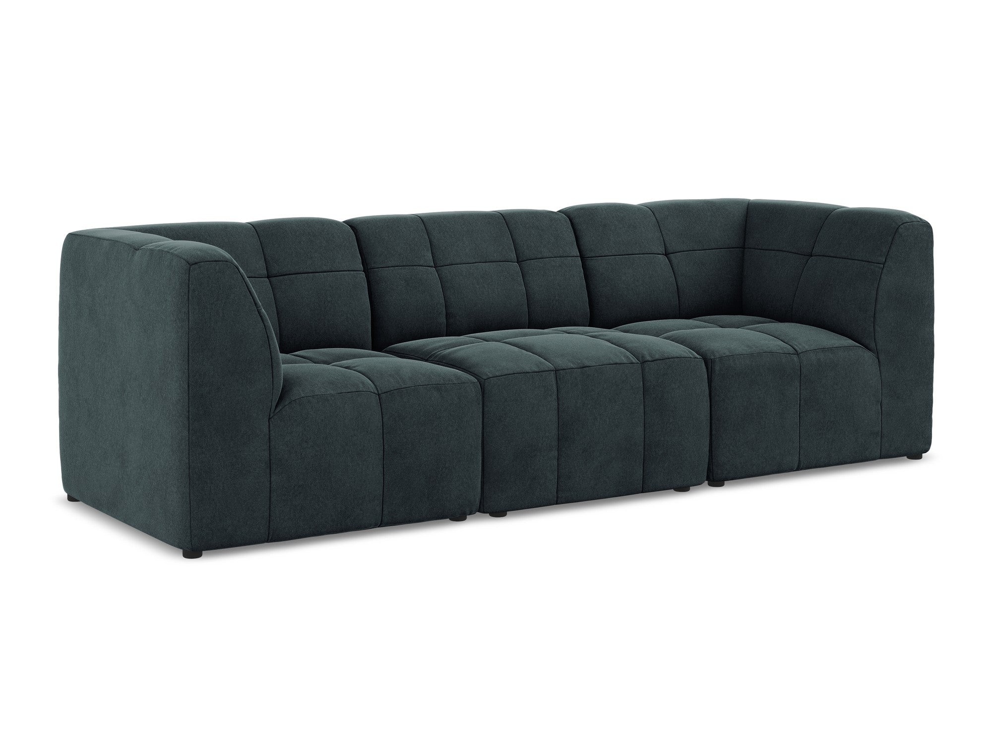 Sofa modulare samtig 3-sitzig ALOHA meergrün