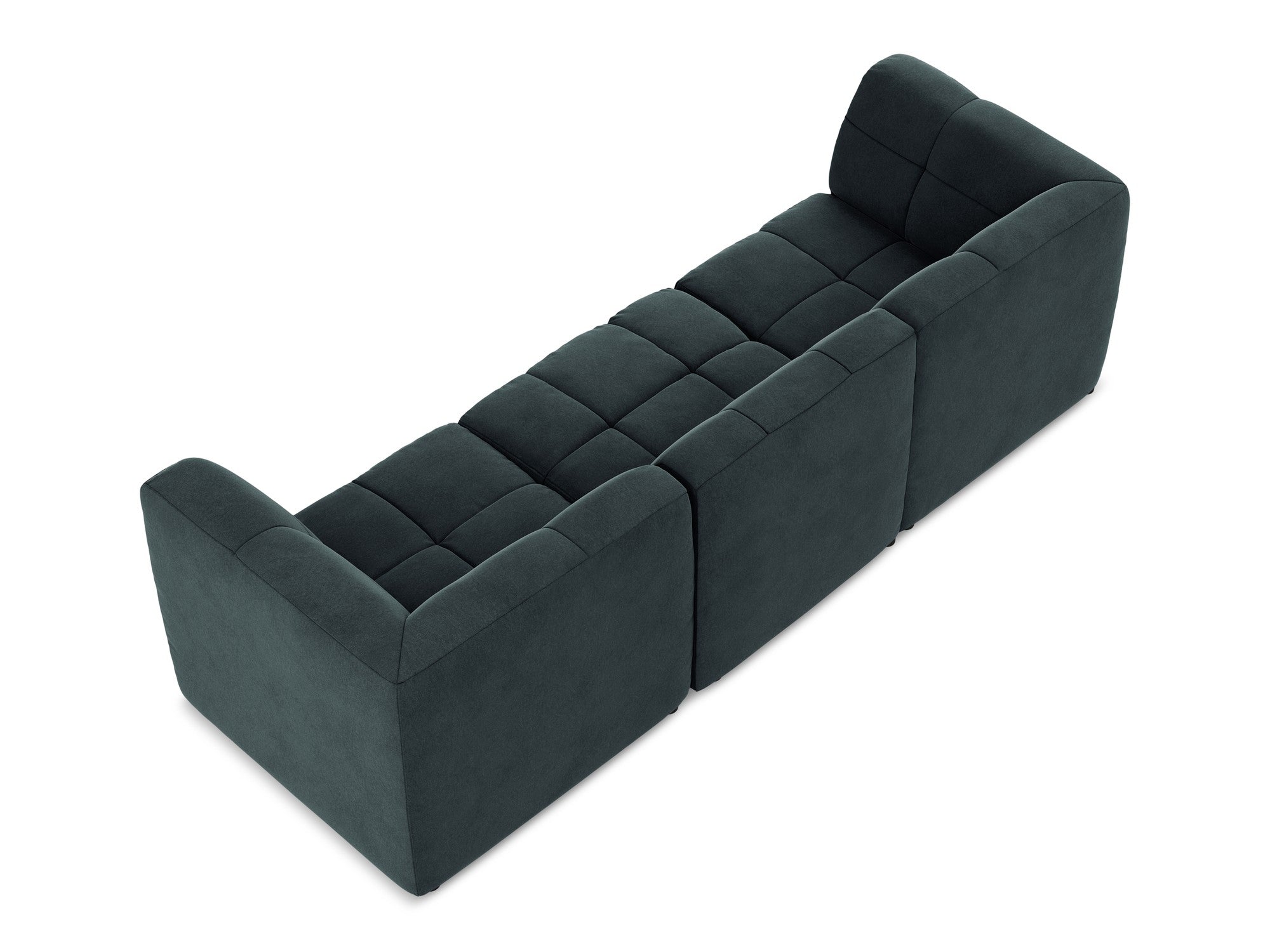 Sofa modulare samtig 3-sitzig ALOHA meergrün