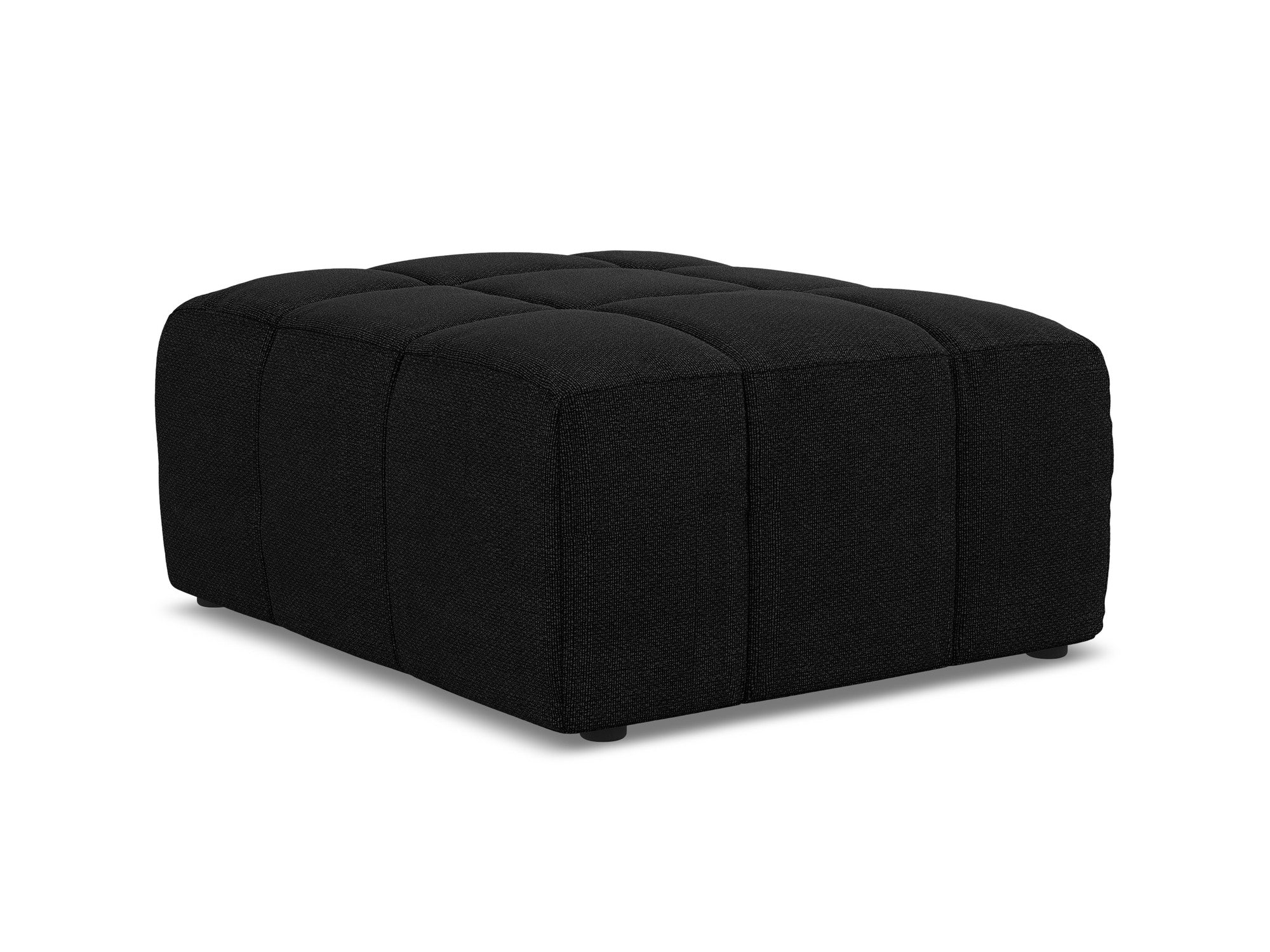Pouf / module ALOHA black boucle