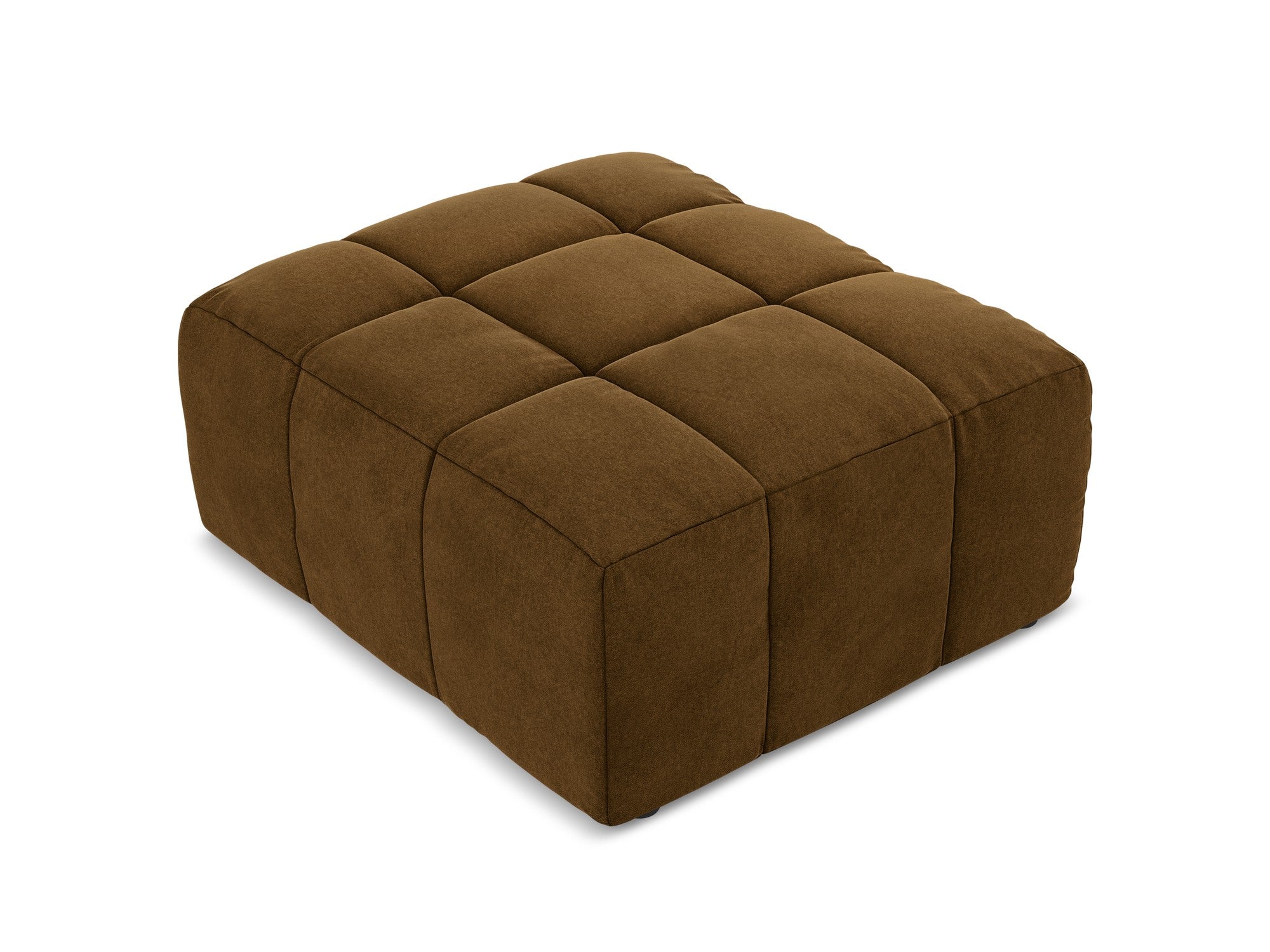 Pouf / velvet module ALOHA mustard