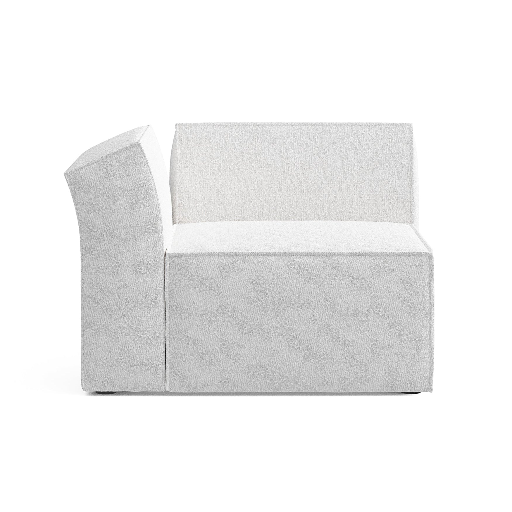 ANDO modular sofa - left module light gray boucle