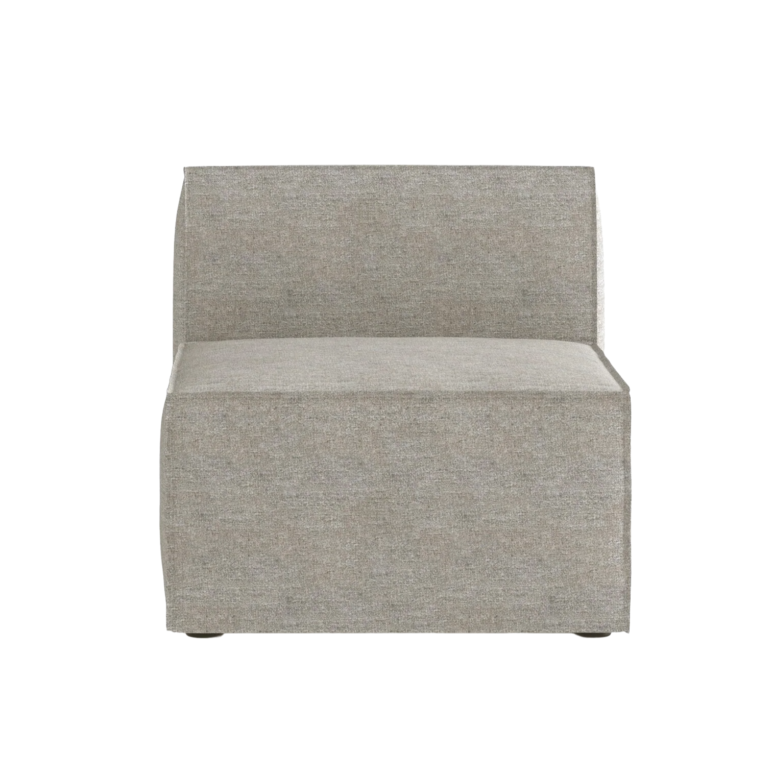 Modulsofa ANDO - mittleres Element hellgrau