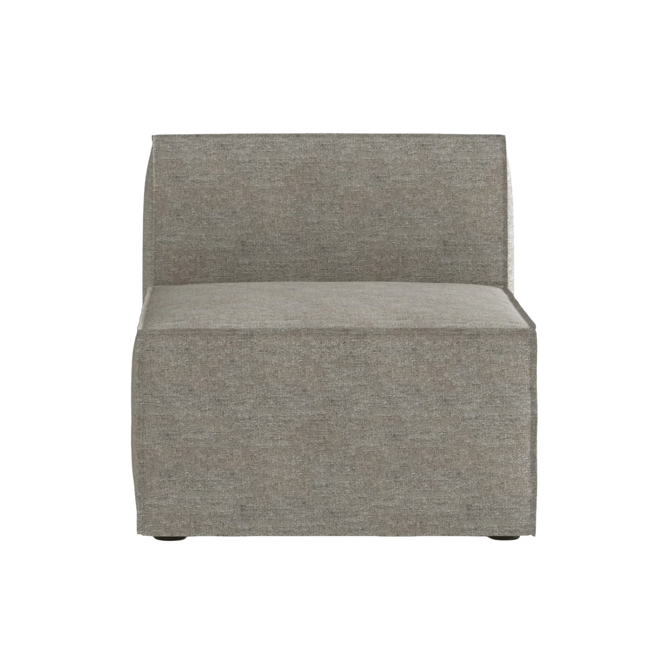 Modulares Sofa ANDO - mittleres Modul grau