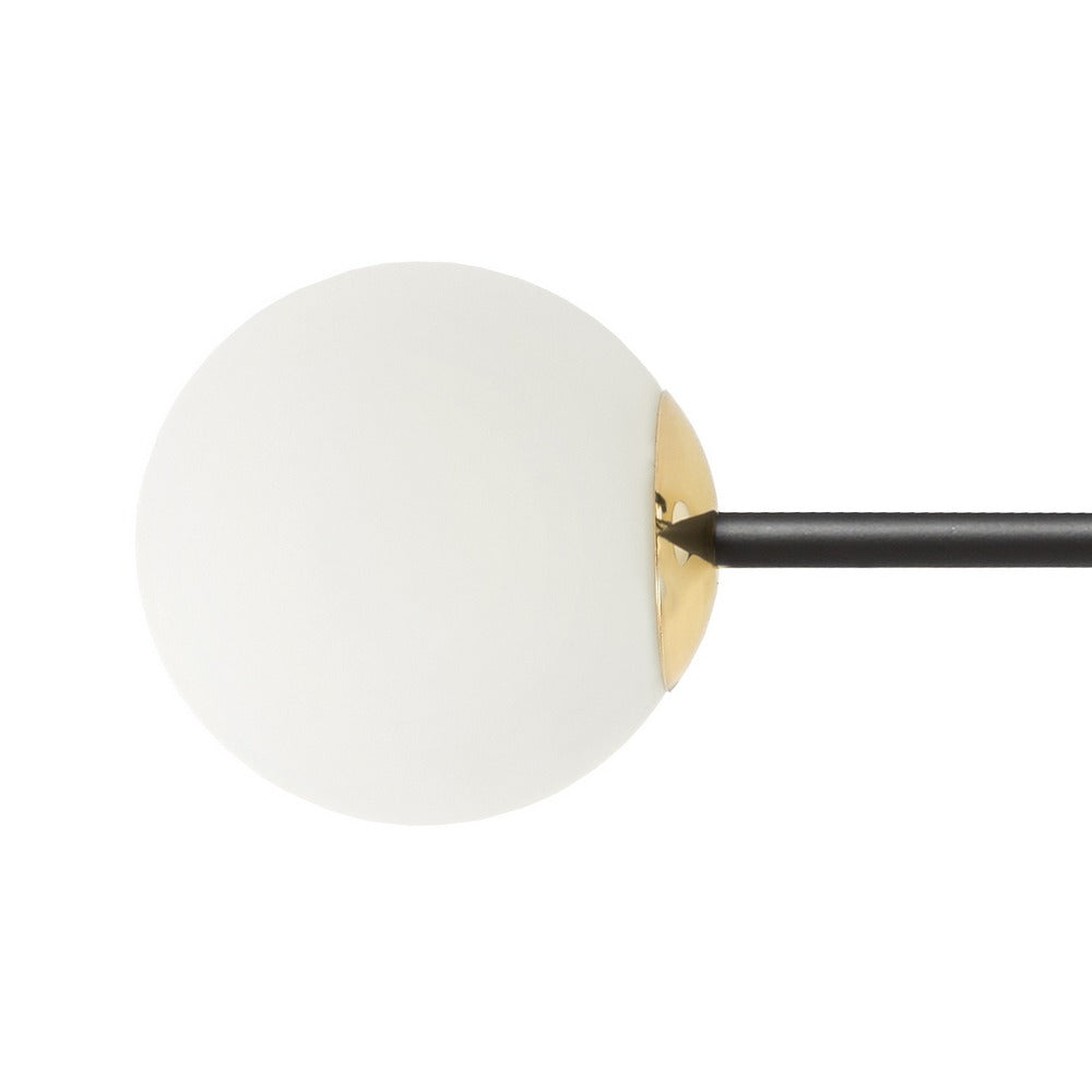 Deckenlampe ASTRA 6 schwarz mit Gold