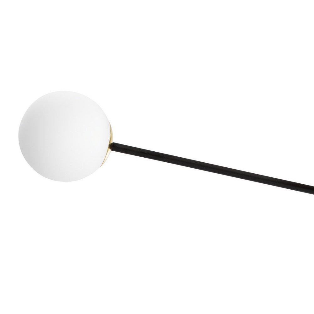 Deckenlampe ASTRA 8 schwarz mit Gold