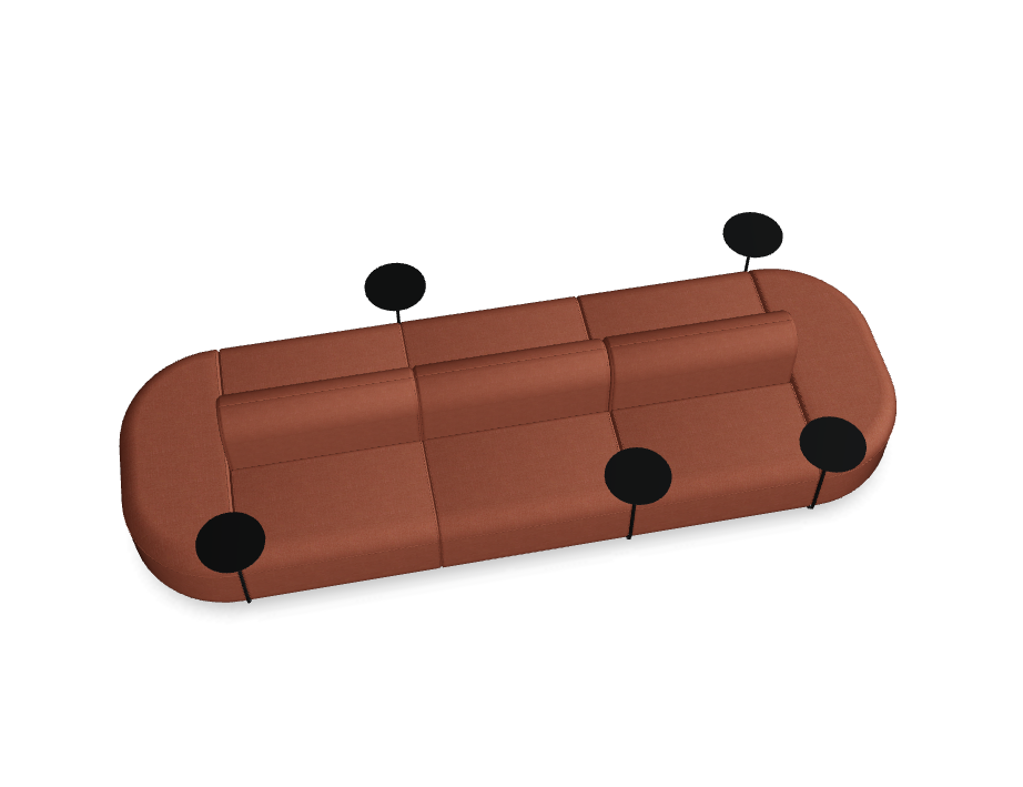 5-module sofa double upholstered artico