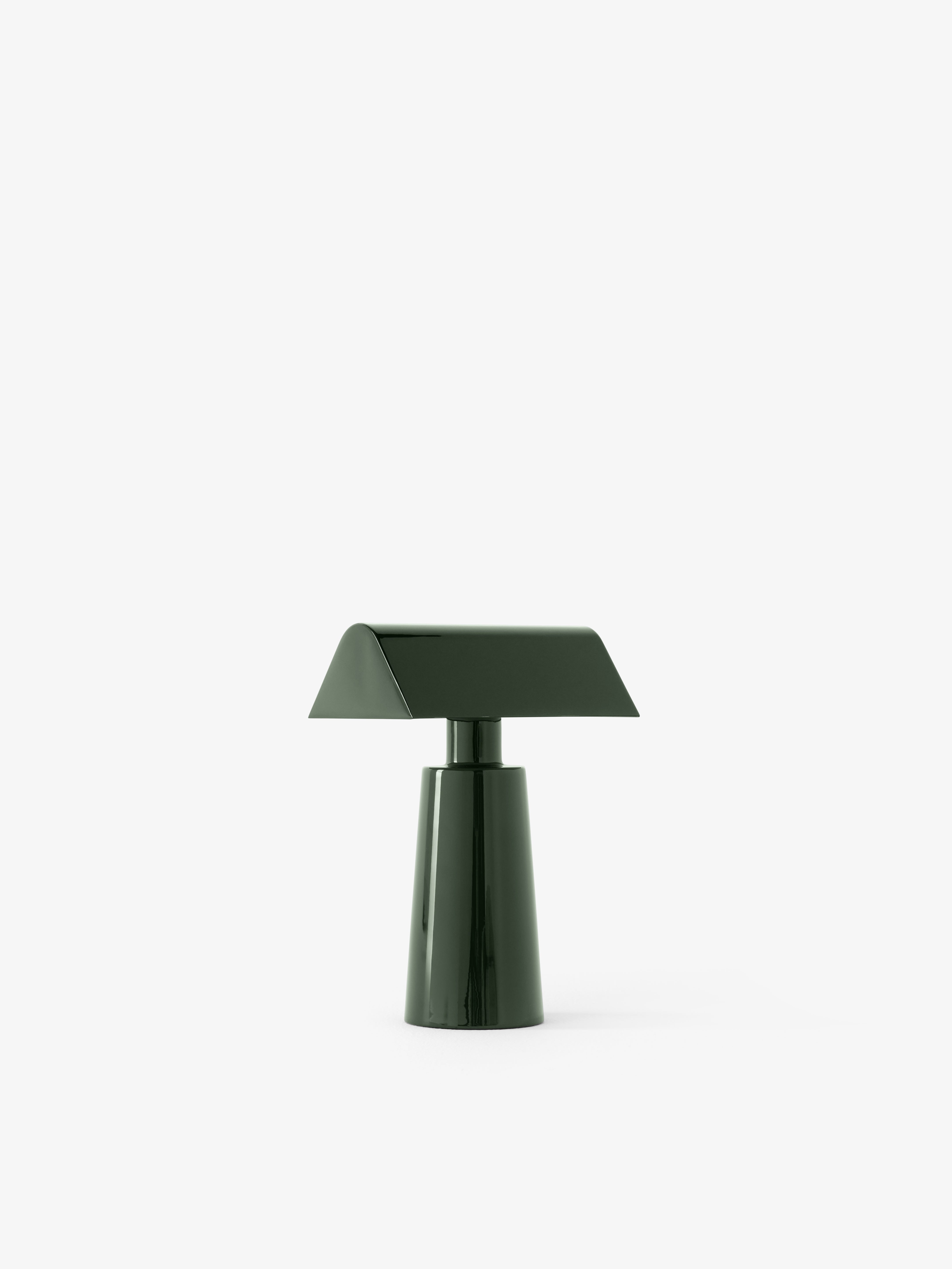 Tragbare Lampe CARET MF1 in Dunkelgrün