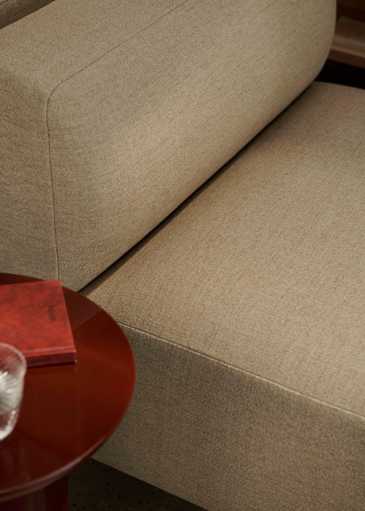 Modulares linkes Ecksofa 3-Sitzer DEVELIUS MELLOW gepolstert