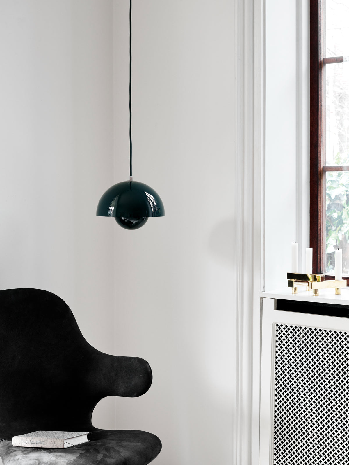 Drehstuhl CATCH JH2 gepolstert mit schwarzem Aluminiumfuß