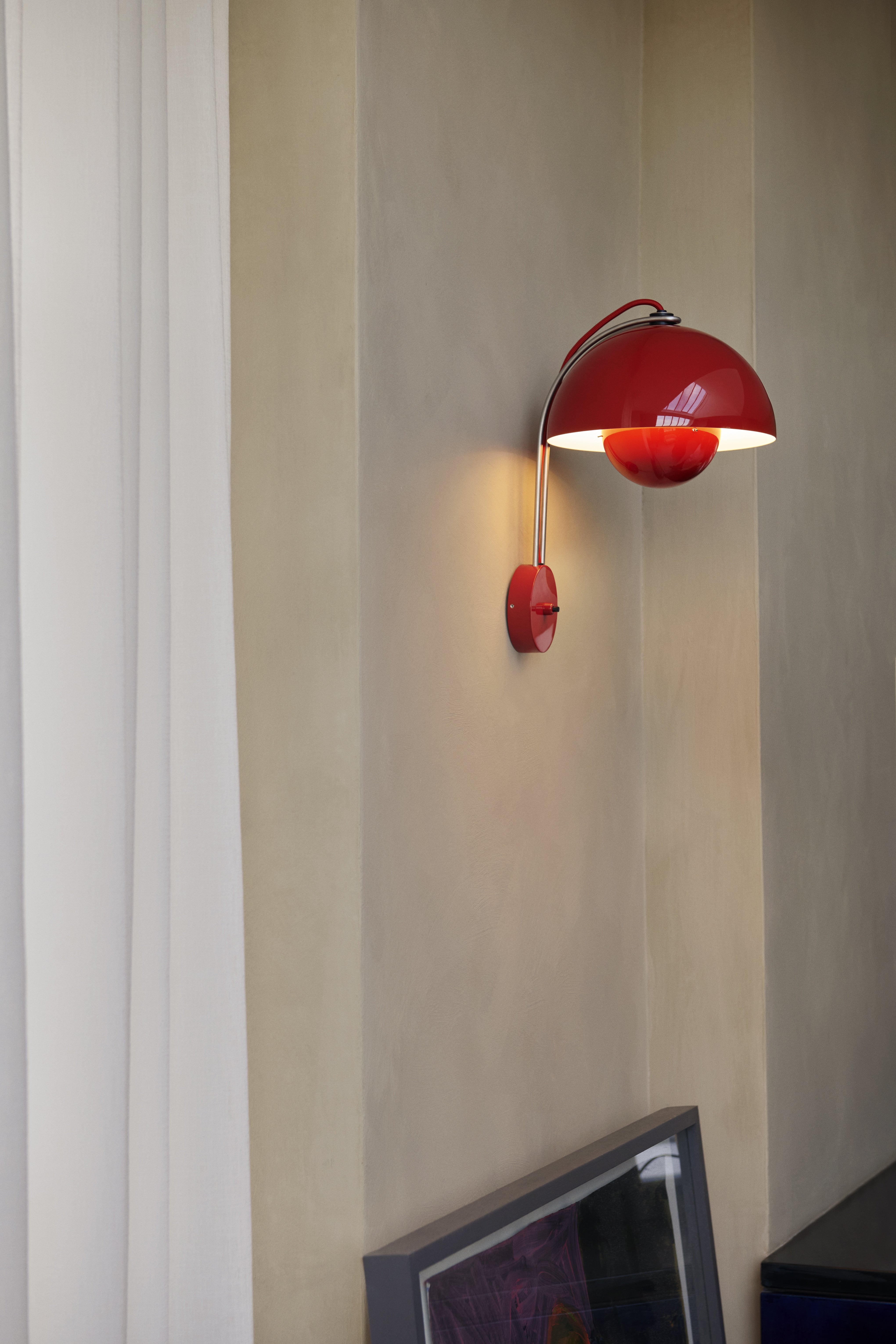 Wandlampe FLOWERPOT VP8 verchromt