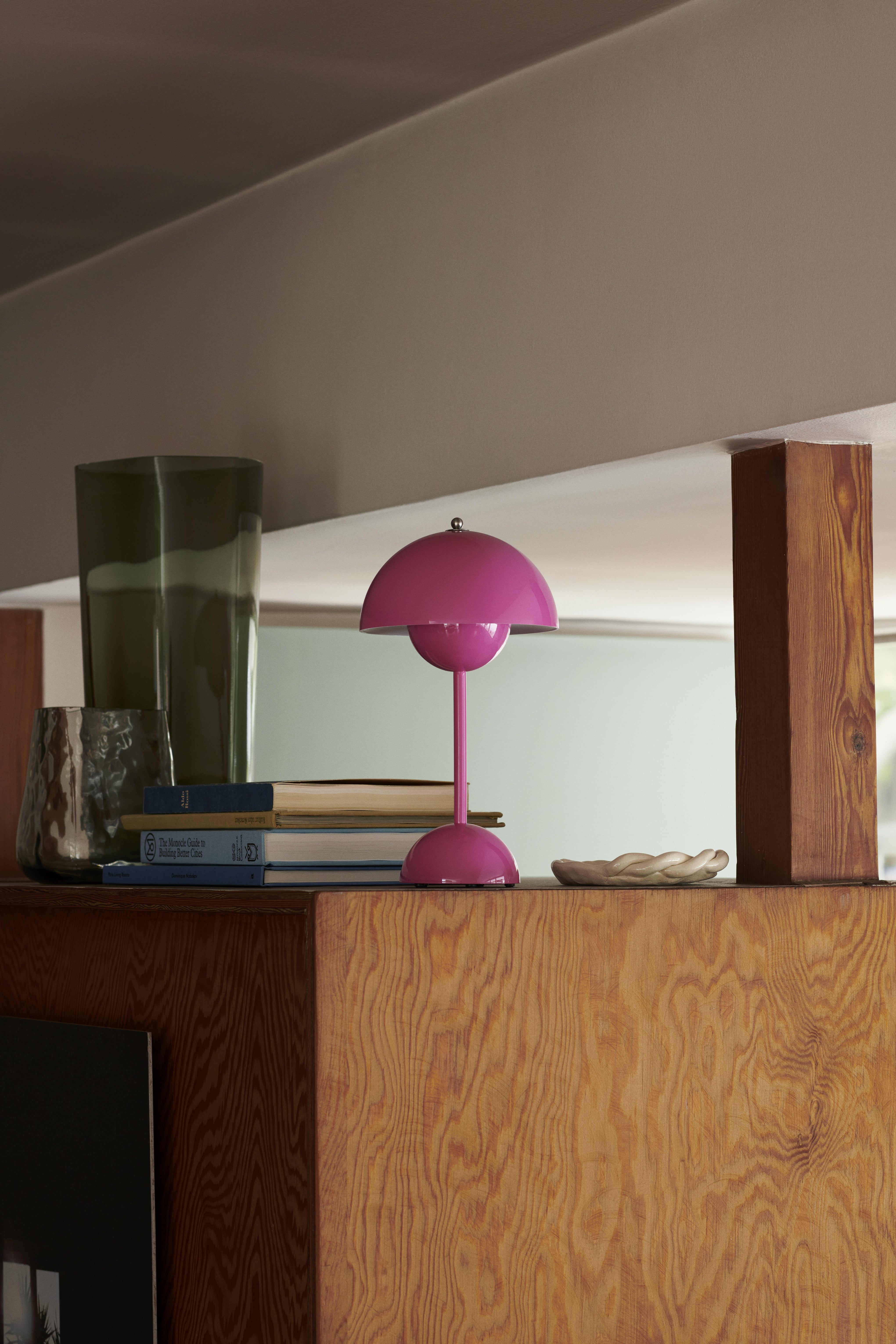 Tragbare Lampe FLOWERPOT VP9 fuchsia