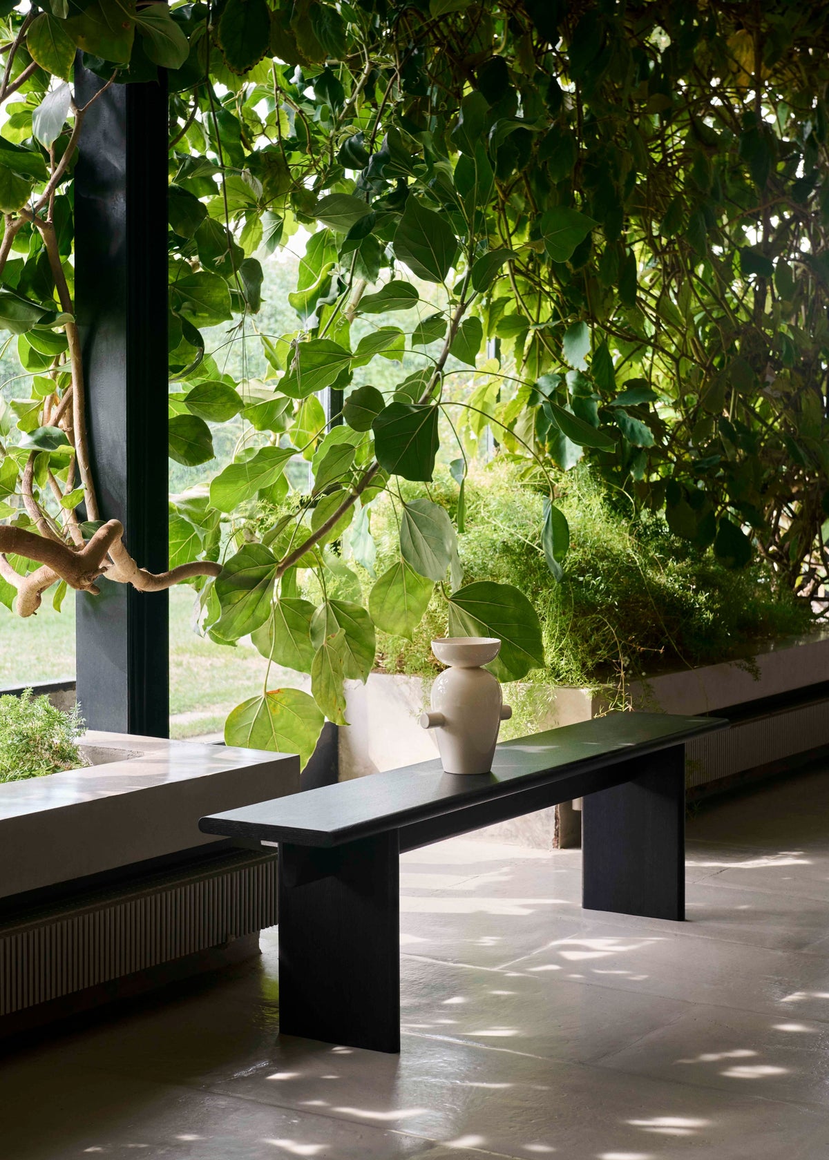 Symmetrische Eckcouch INLAND AV41 gepolstert mit Aluminiumgestell
