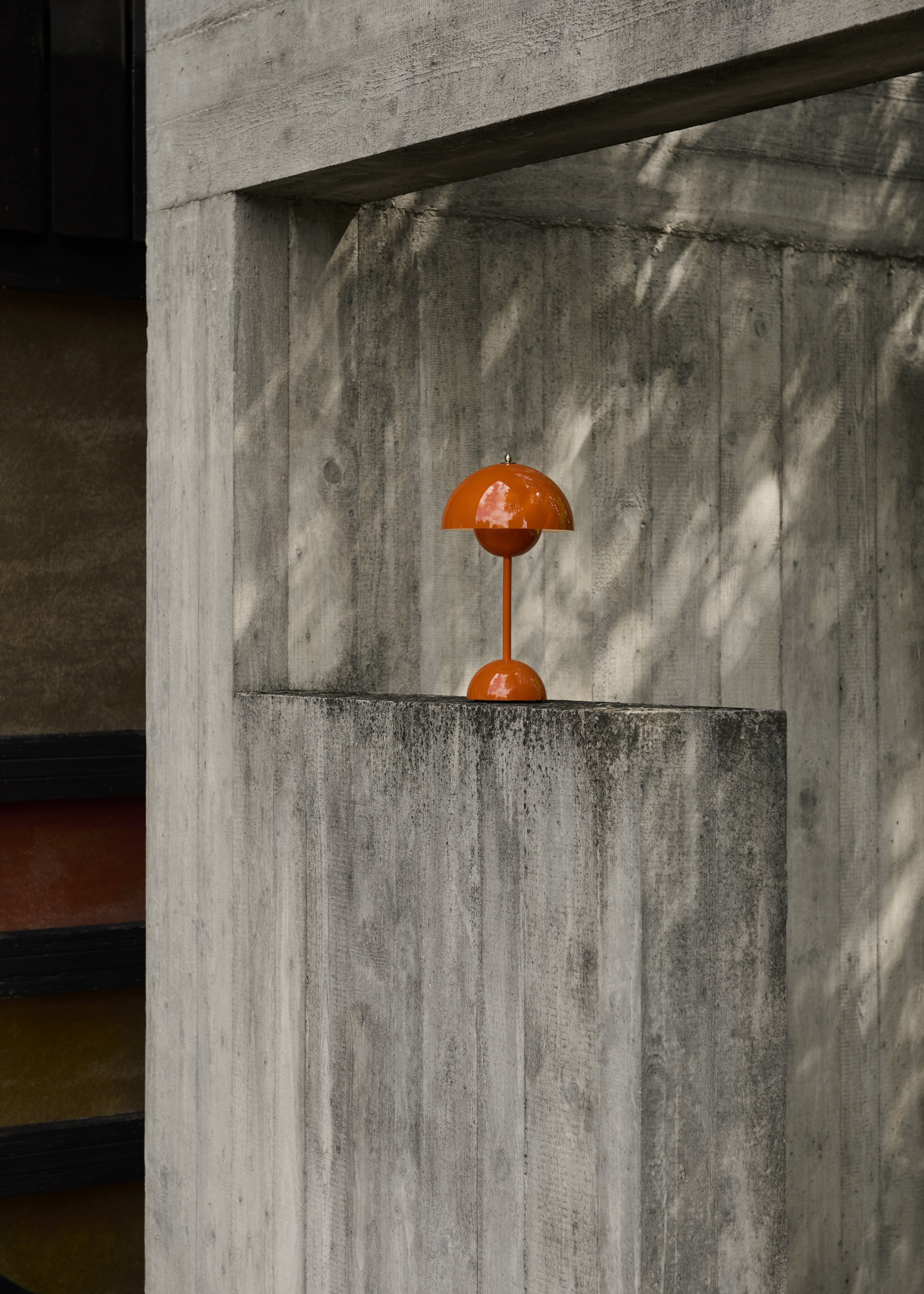 Tragbare Lampe FLOWERPOT VP9 in Orange