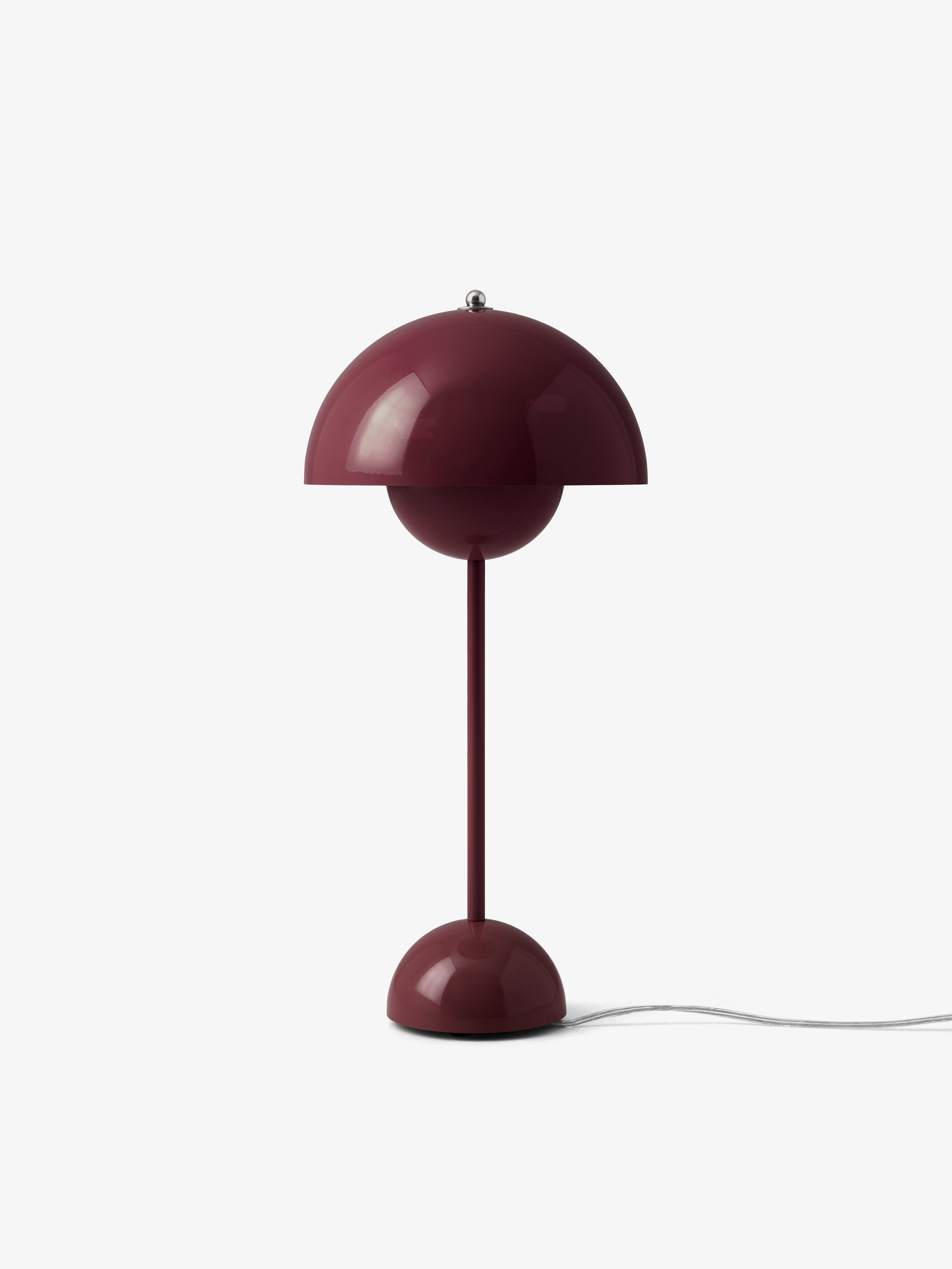Tischlampe FLOWERPOT VP3 dunkles Pflaumen