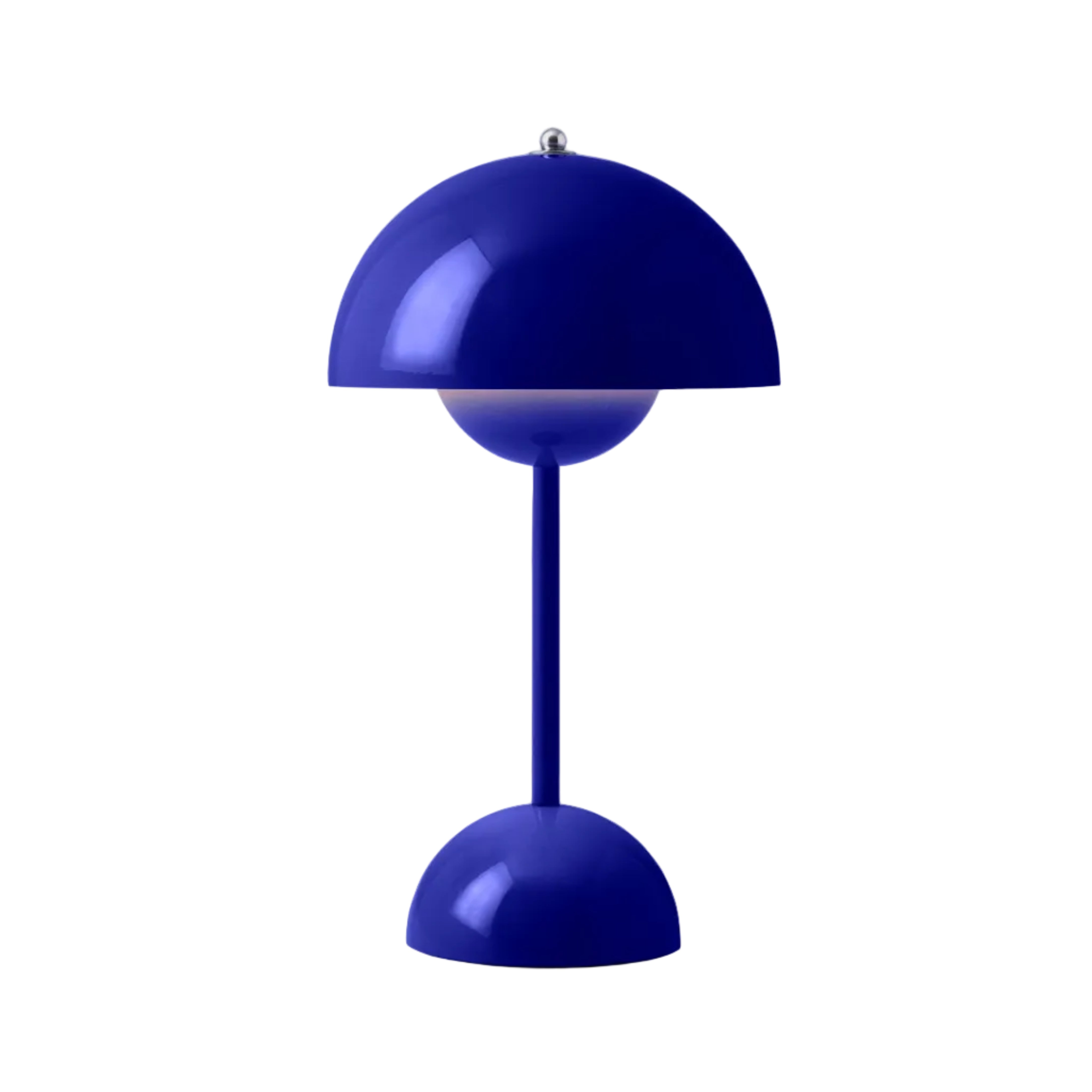 Tragbare Lampe FLOWERPOT VP9 in Kobaltblau