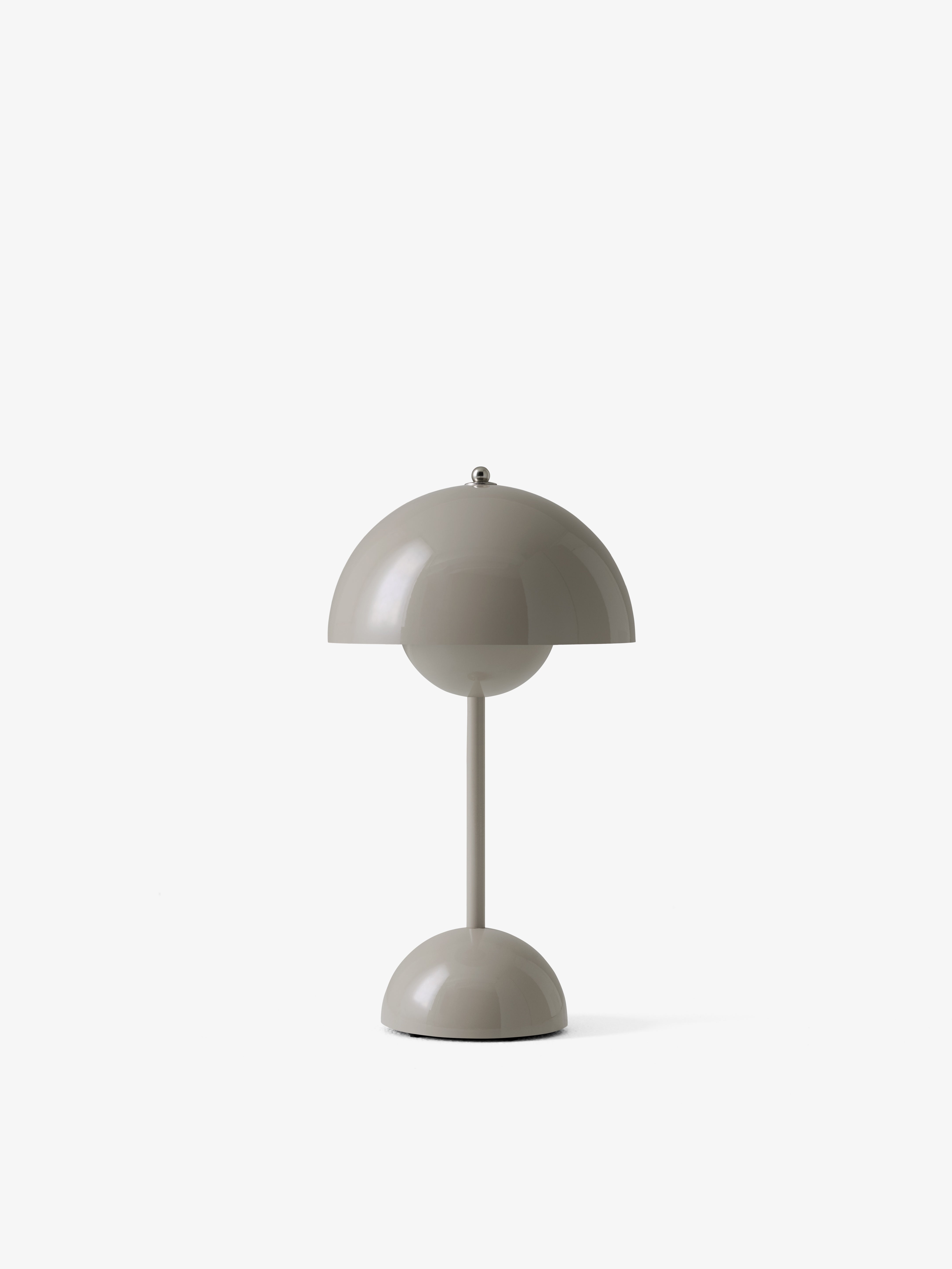 Tragbare Lampe FLOWERPOT VP9 in grau-beige