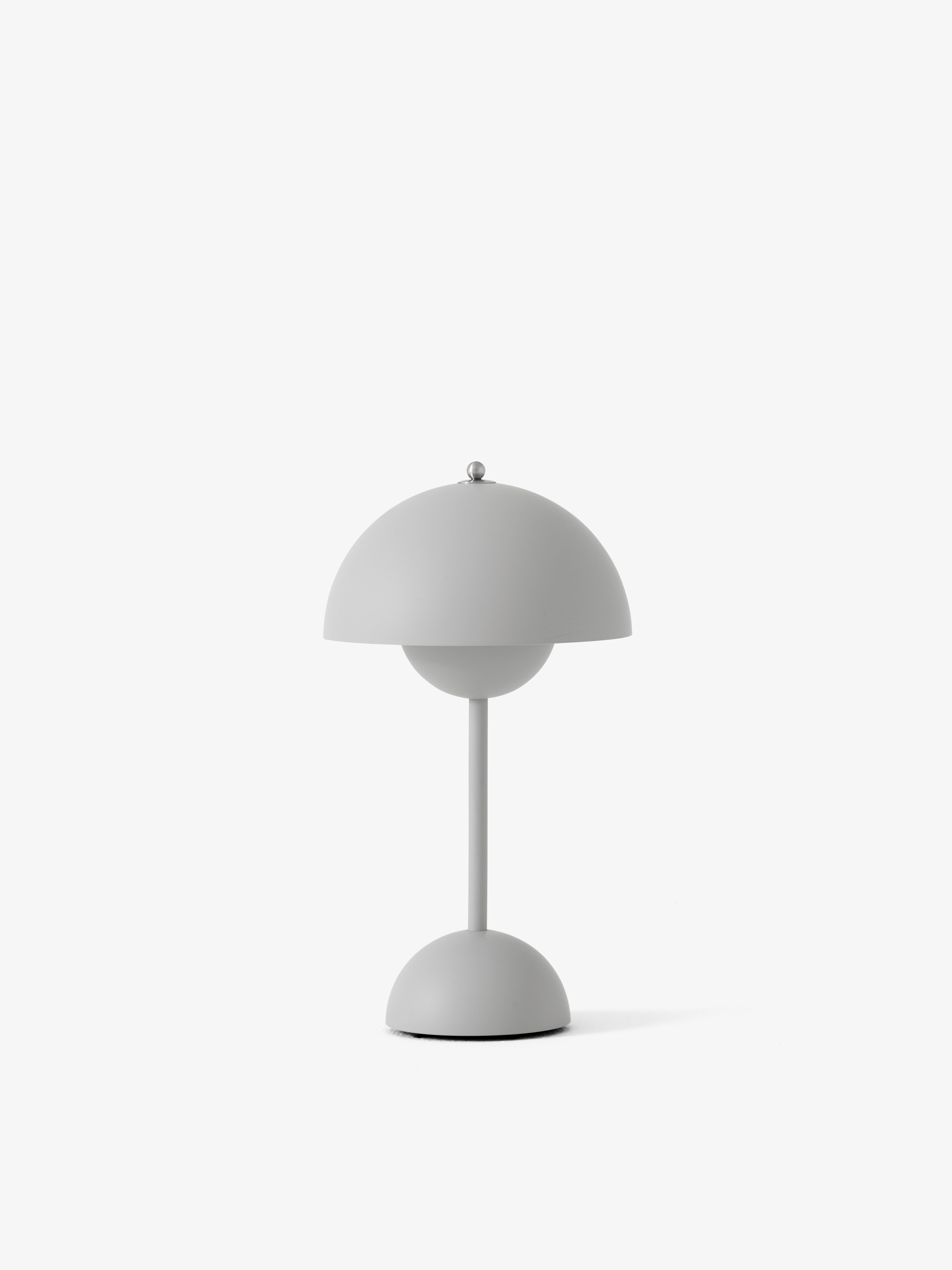 Tragbare Lampe FLOWERPOT VP9 matt hellgrau