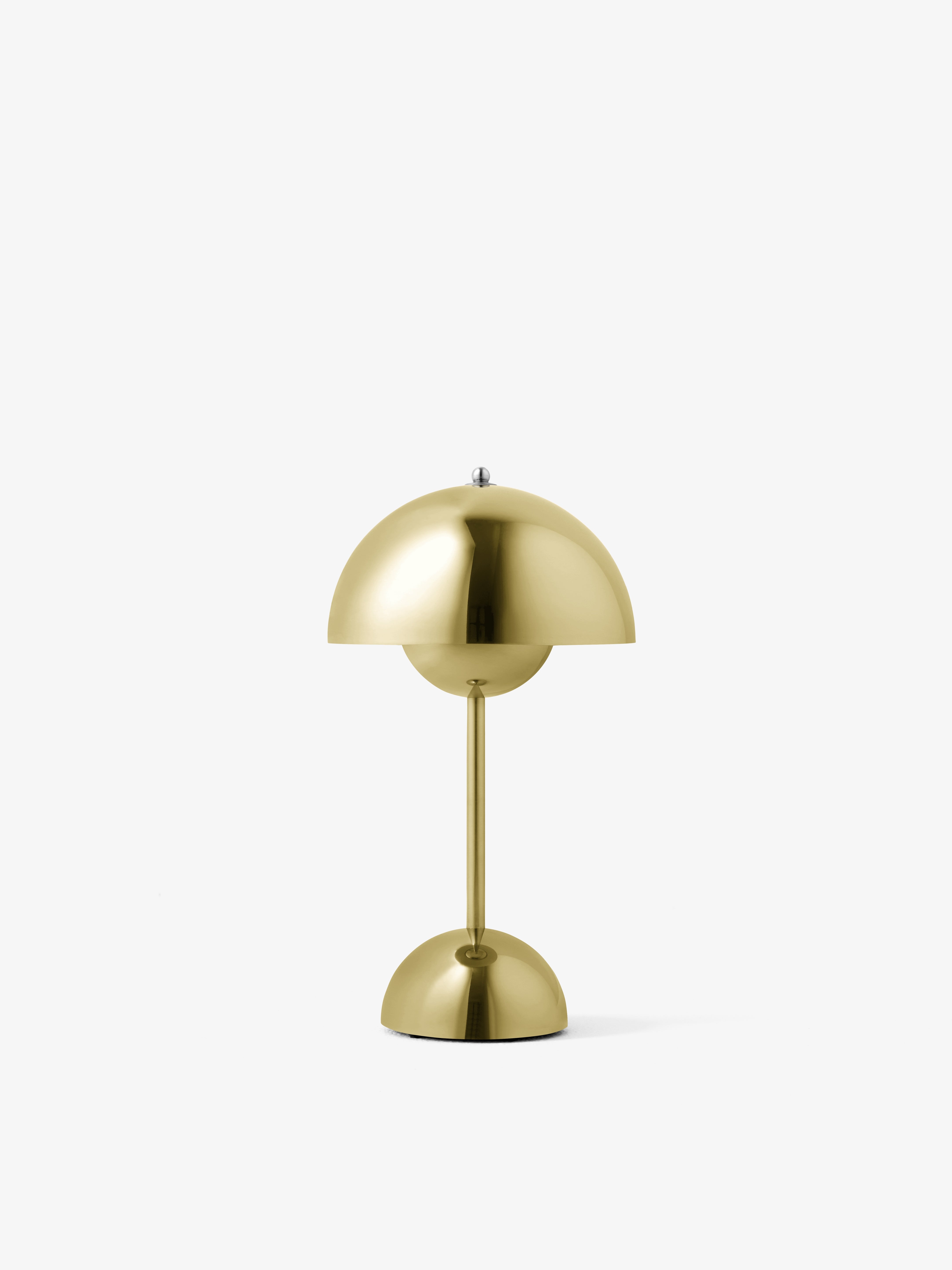 Tragbare Lampe FLOWERPOT VP9 aus Messing
