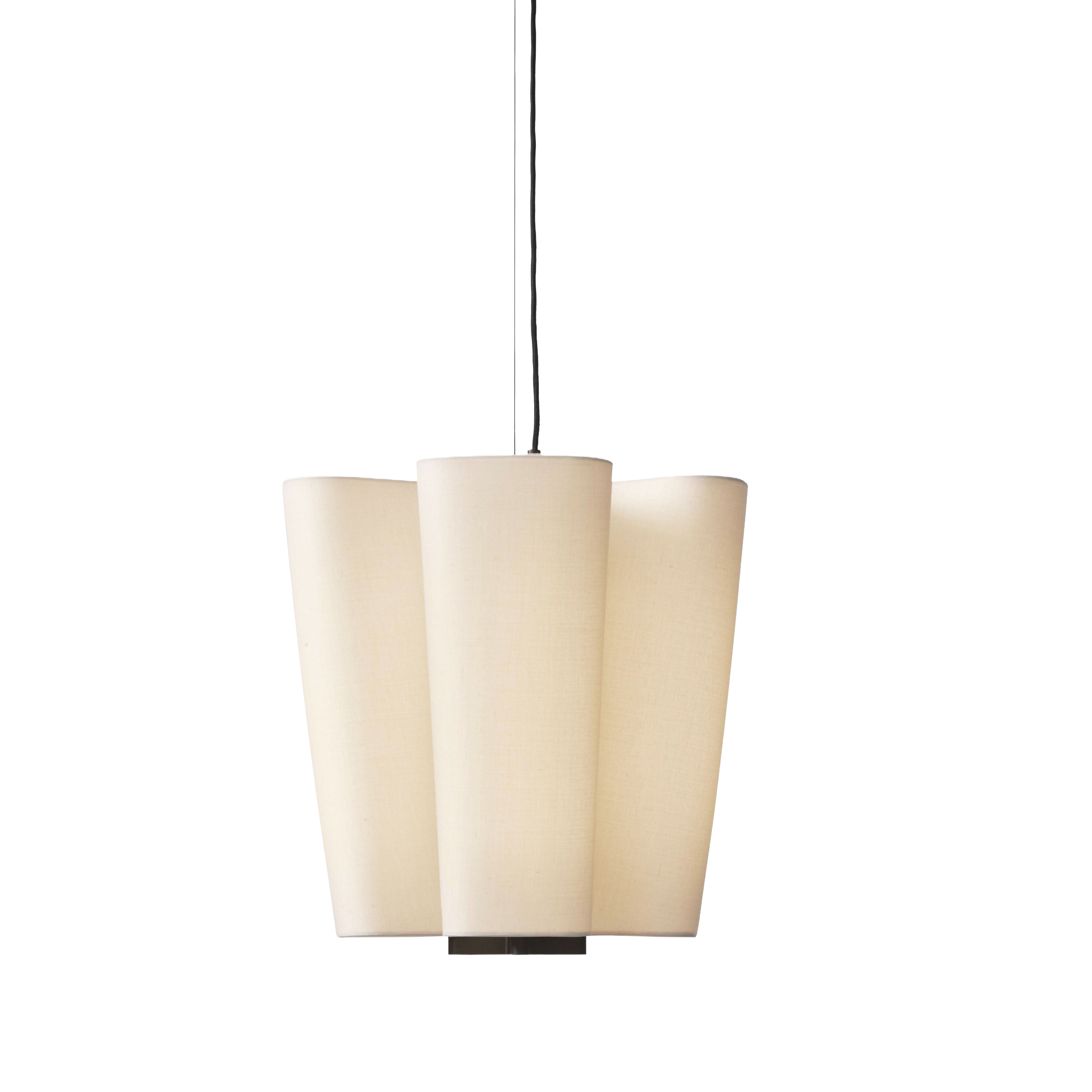 Pendelleuchte BELLA beige mit brauner Ausführung