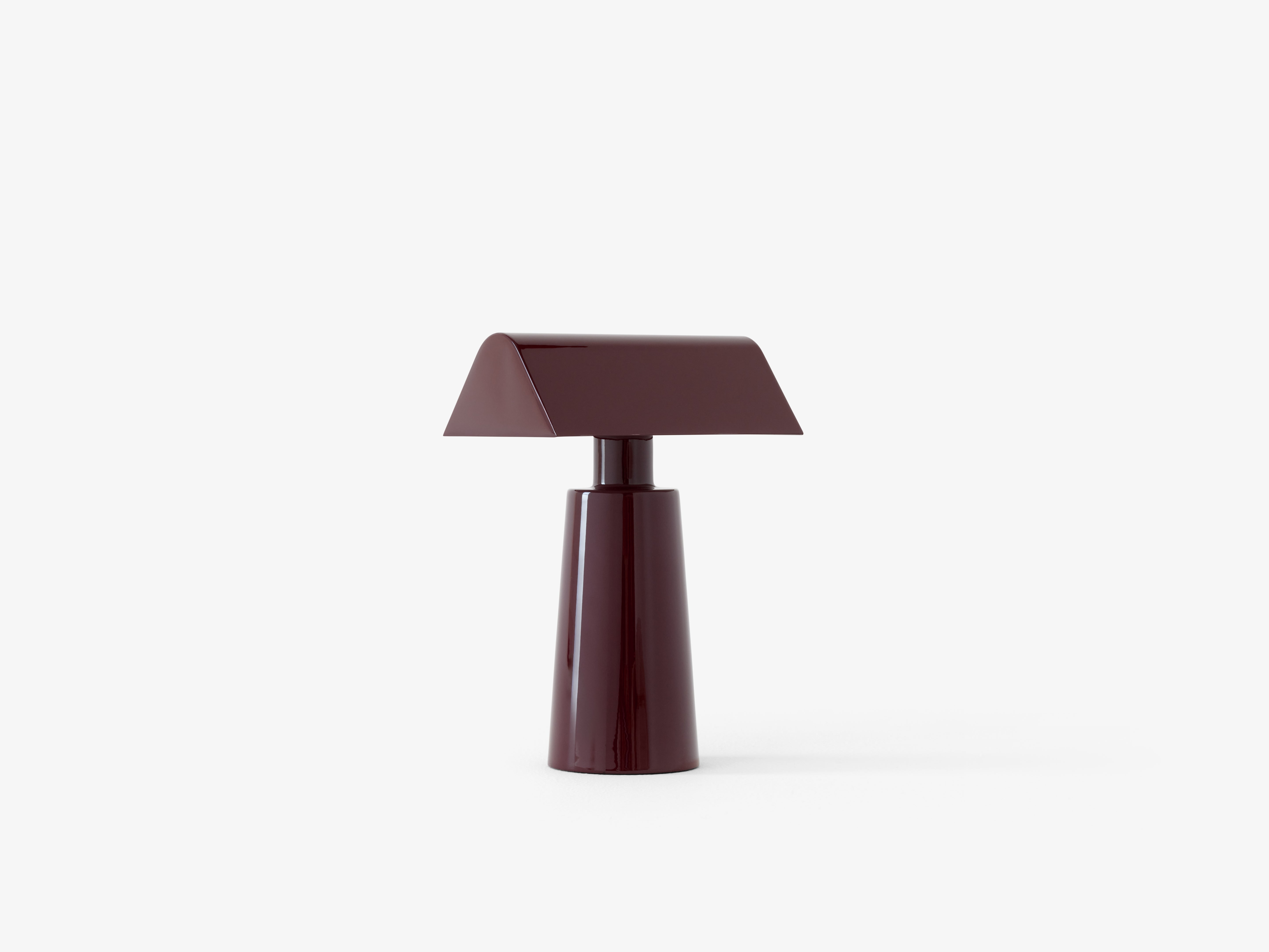 Tragbare Lampe CARET MF1 in Bordeauxrot