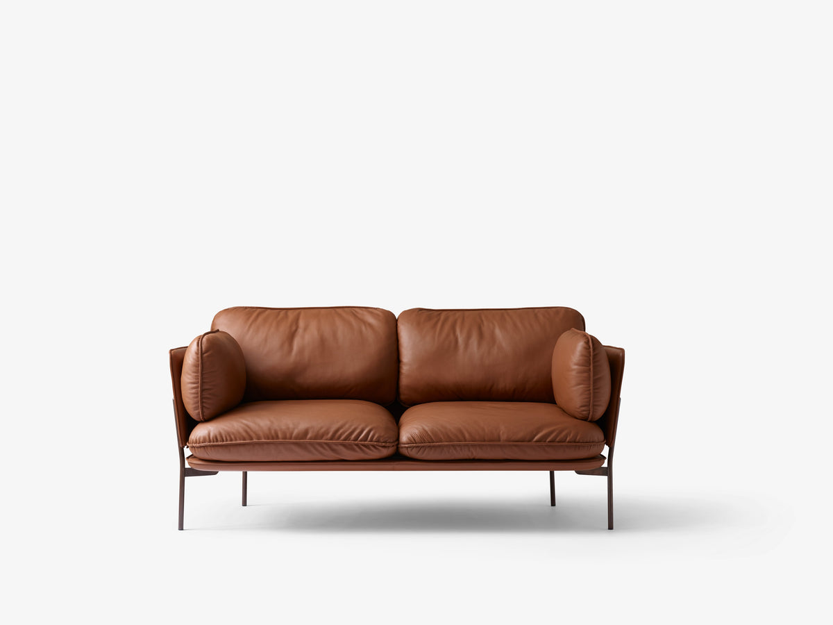 Zweisitzer-Sofa CLOUD LN2 mit schwarzem Gestell