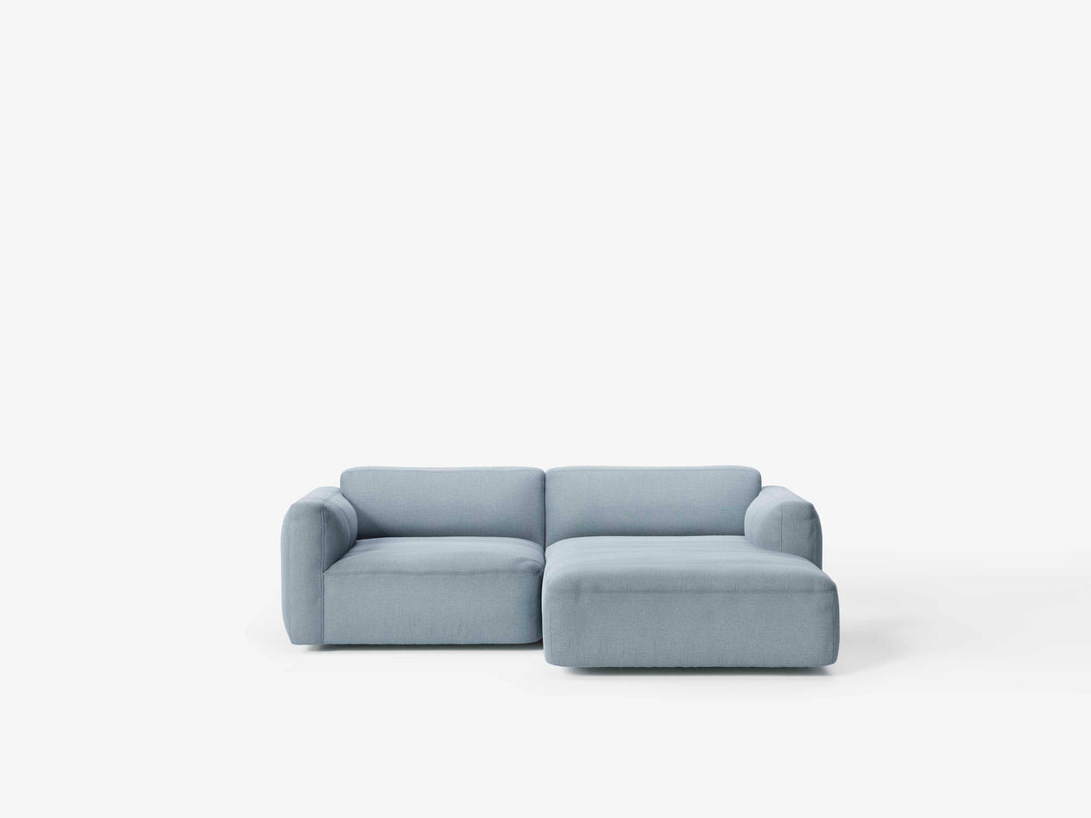 Modulares rechteckiges Ecksofa 3-Sitzer DEVELIUS MELLOW gepolstert