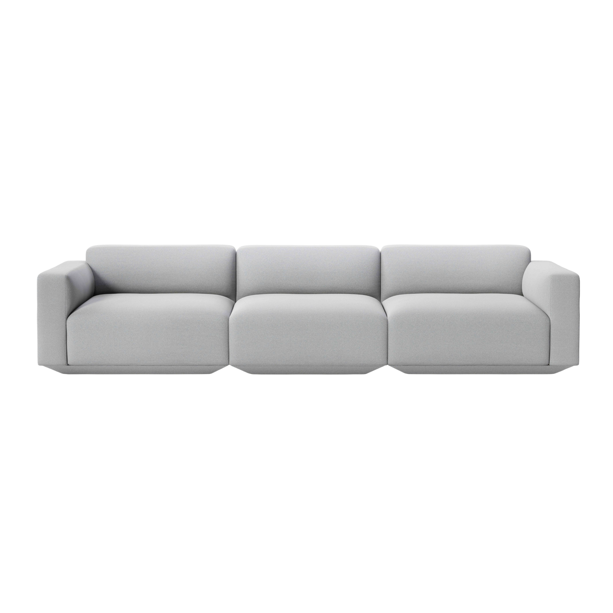 Modulares Sofa für 4 Personen DEVELIUS hellgrau