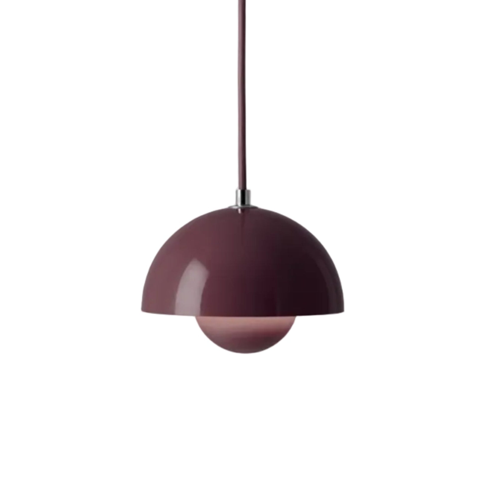 Pendelleuchte FLOWERPOT in dunkler Pflaume