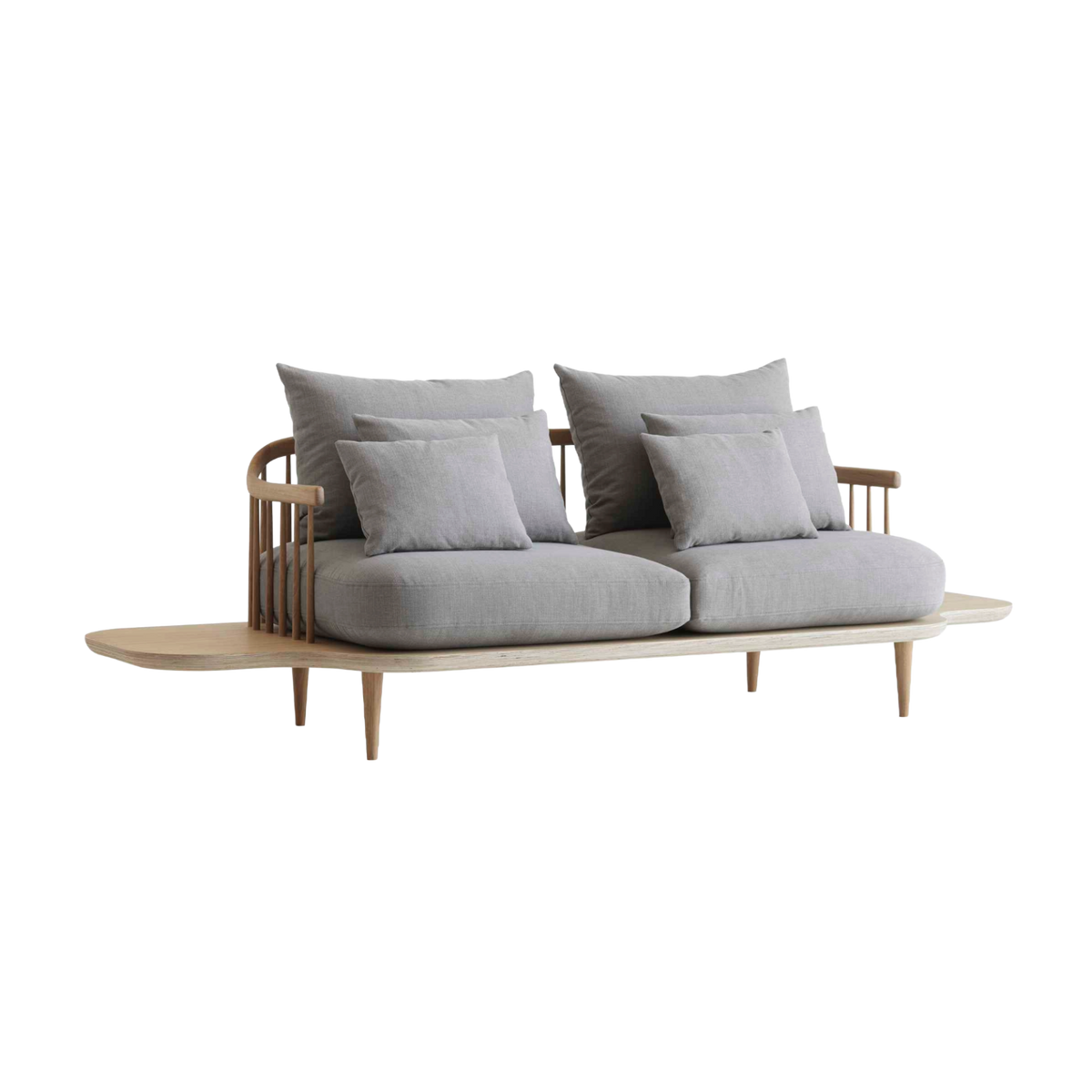 3-Sitzer Sofa FLY SC3 mit Eichenbasis