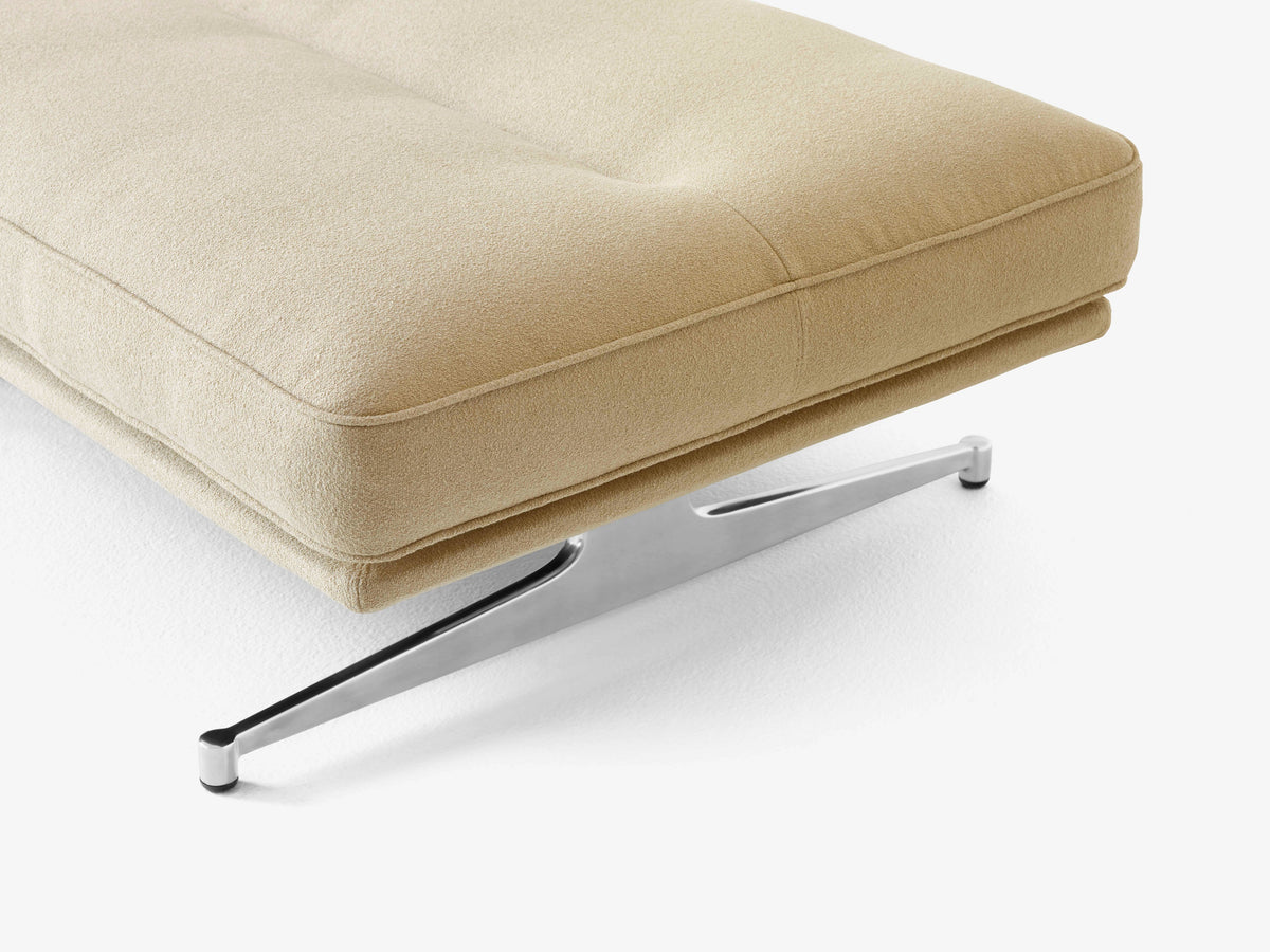 Hocker INLAND AV32 gepolstert mit Aluminiumgestell