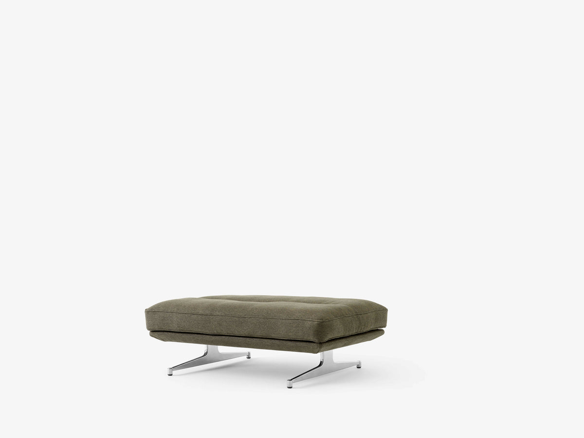 Hocker INLAND AV32 gepolstert mit Aluminiumgestell