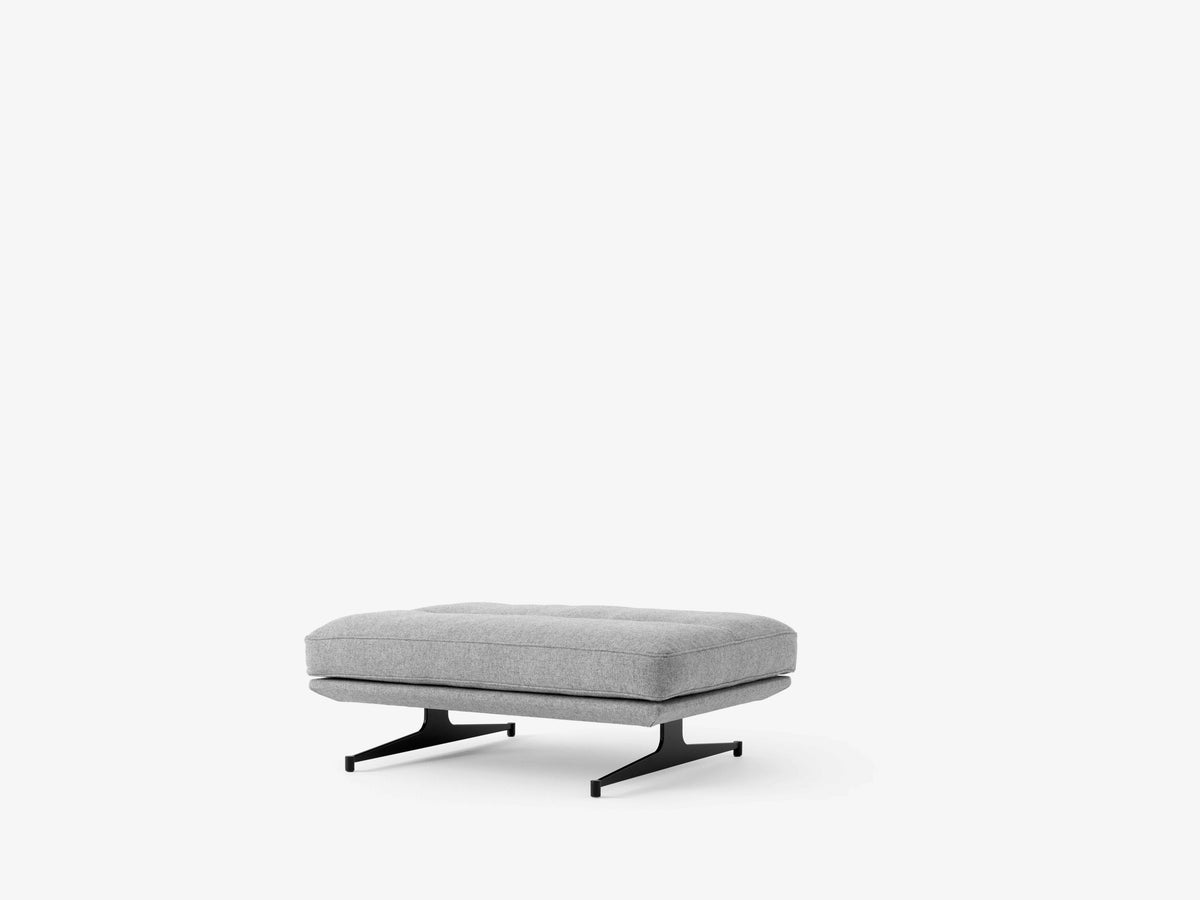 Hocker INLAND AV32 gepolstert mit schwarzem Gestell