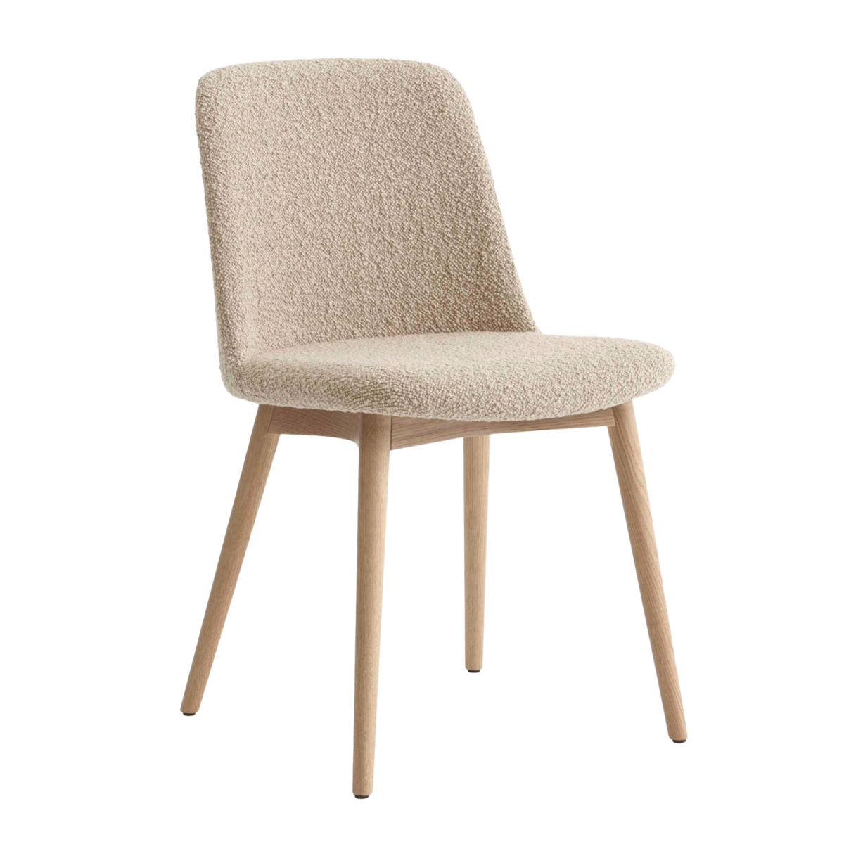 Stuhl RELY HW73 gepolstert mit Eichen-Gestell