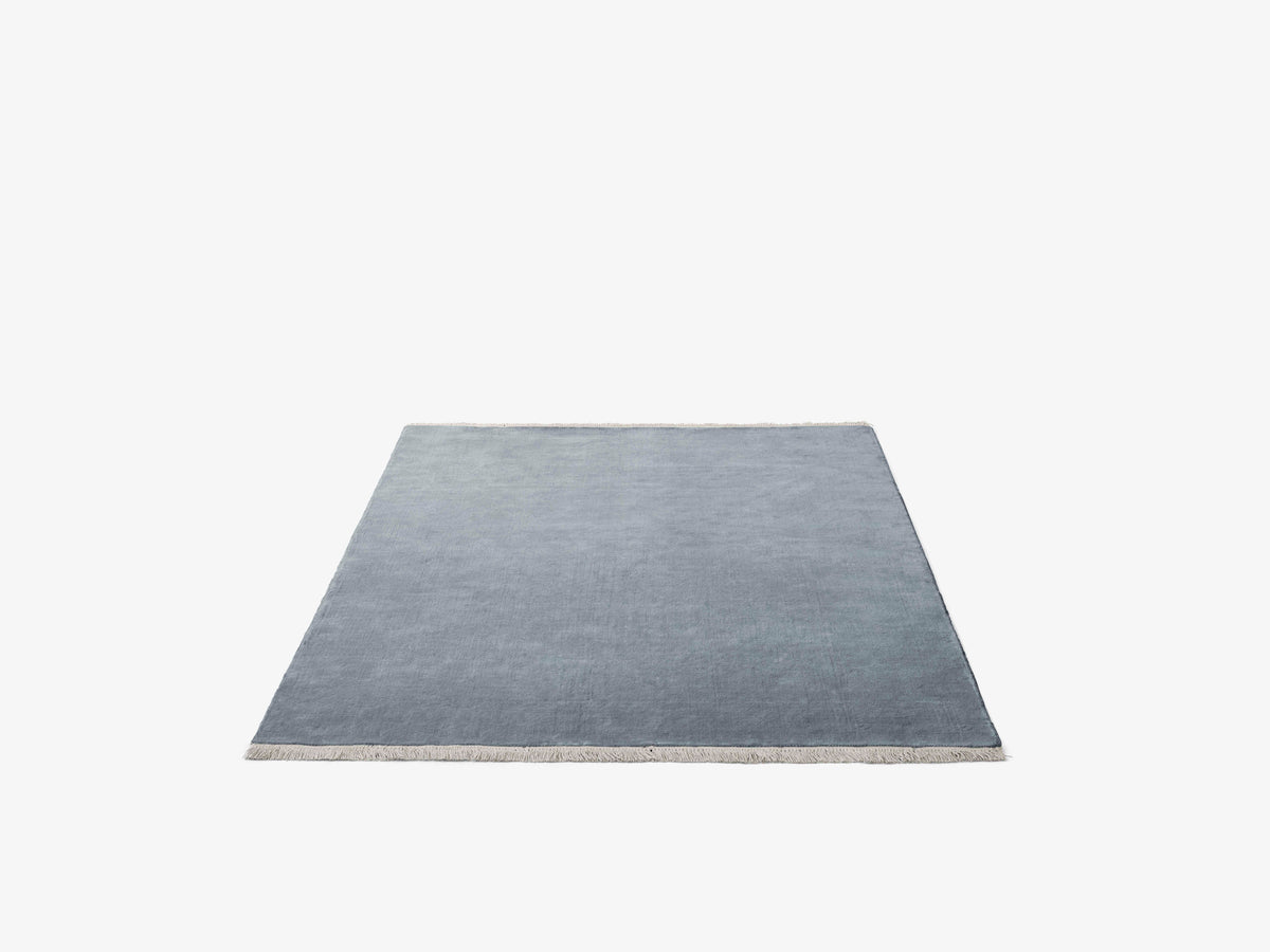Teppich mit Fransen THE MOOR blau