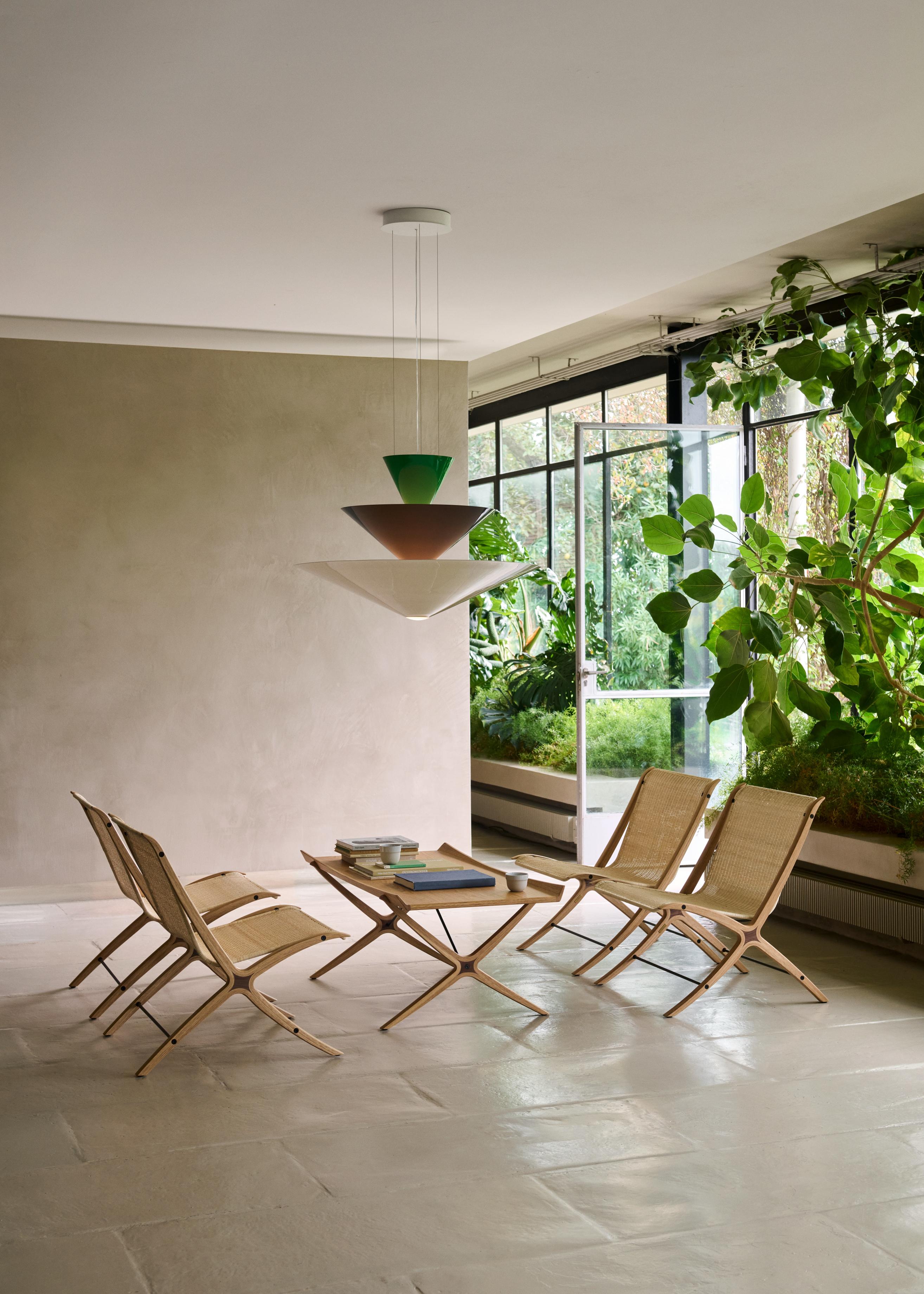 Sessel X HM10 mit Rattansitz und Holzgestell