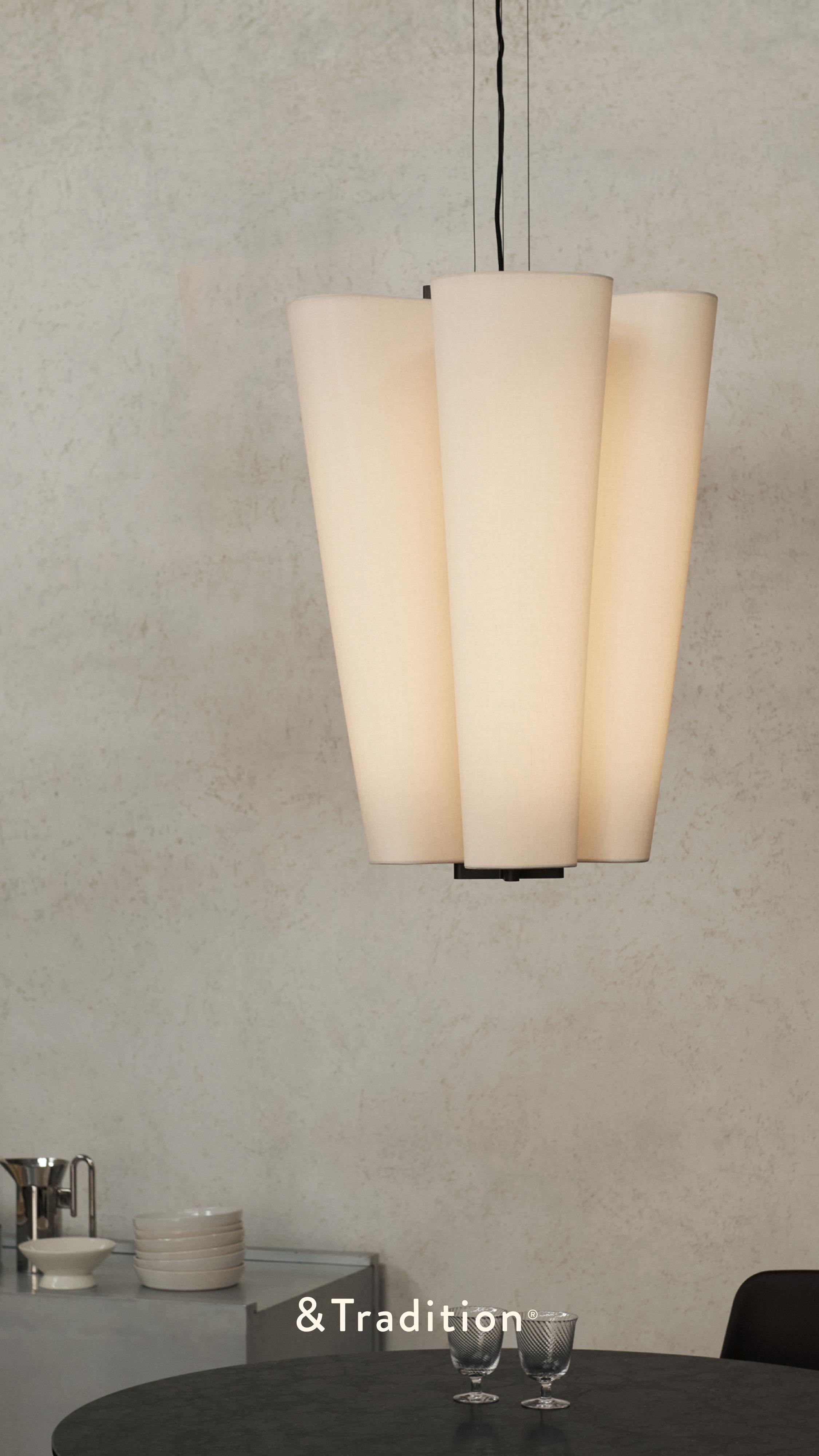 Pendelleuchte BELLA beige mit brauner Ausführung